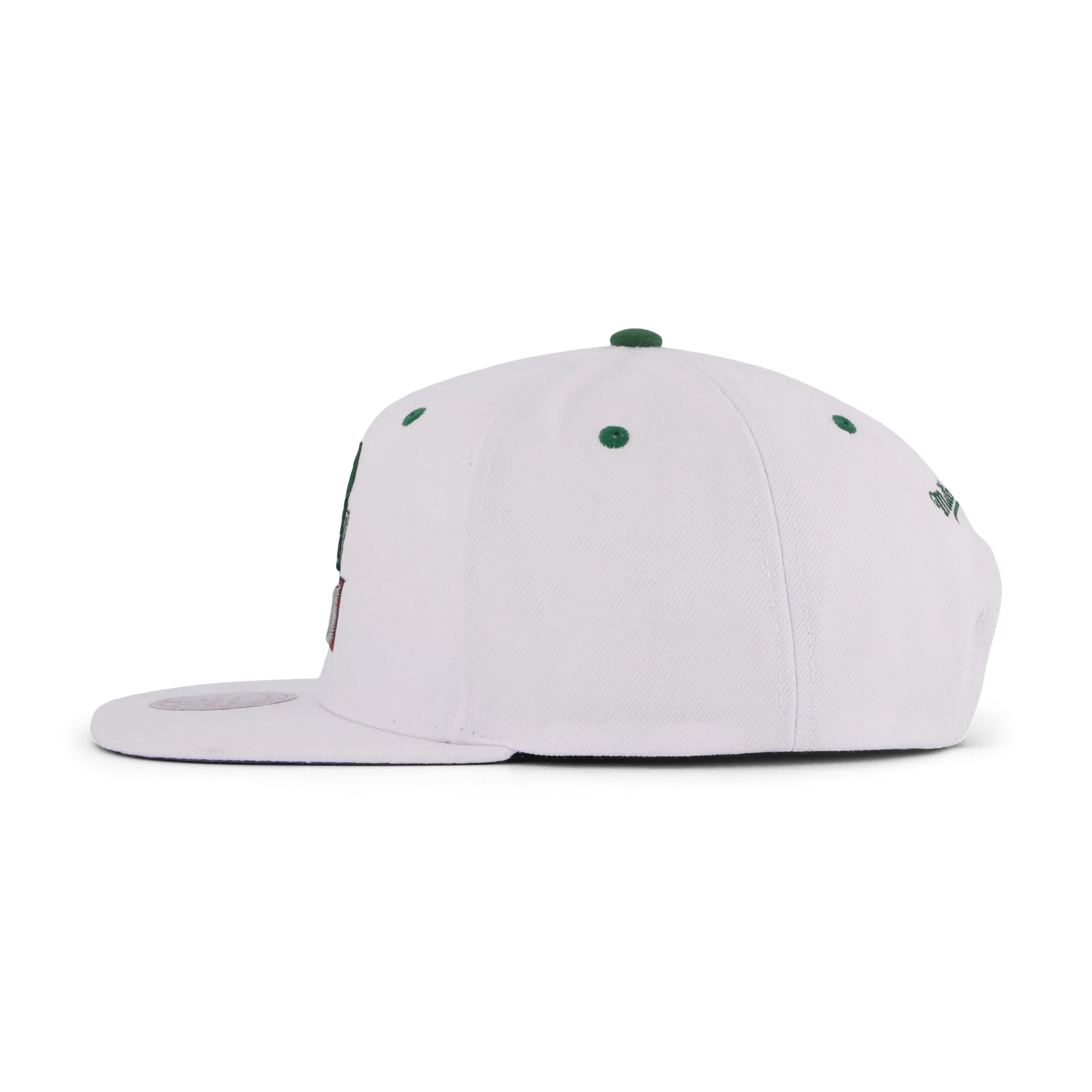 Mitchell & Ness Bucks White Team Color Snapback HWC