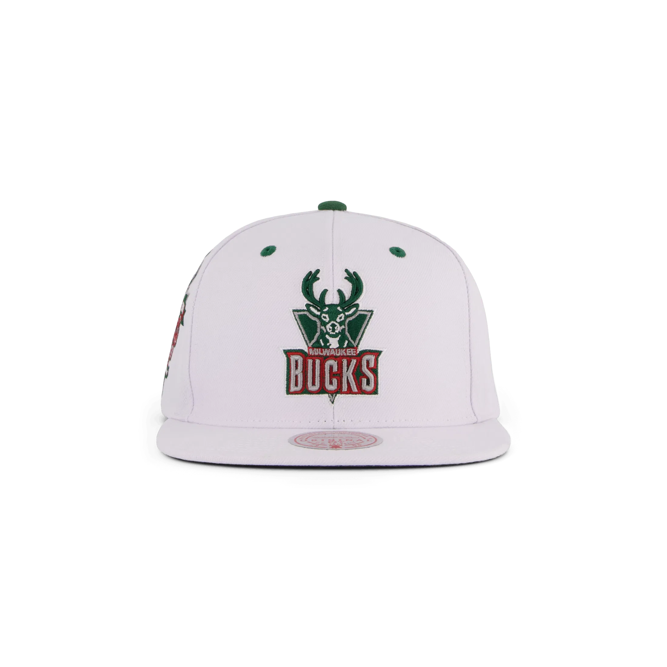 Mitchell & Ness Bucks White Team Color Snapback HWC