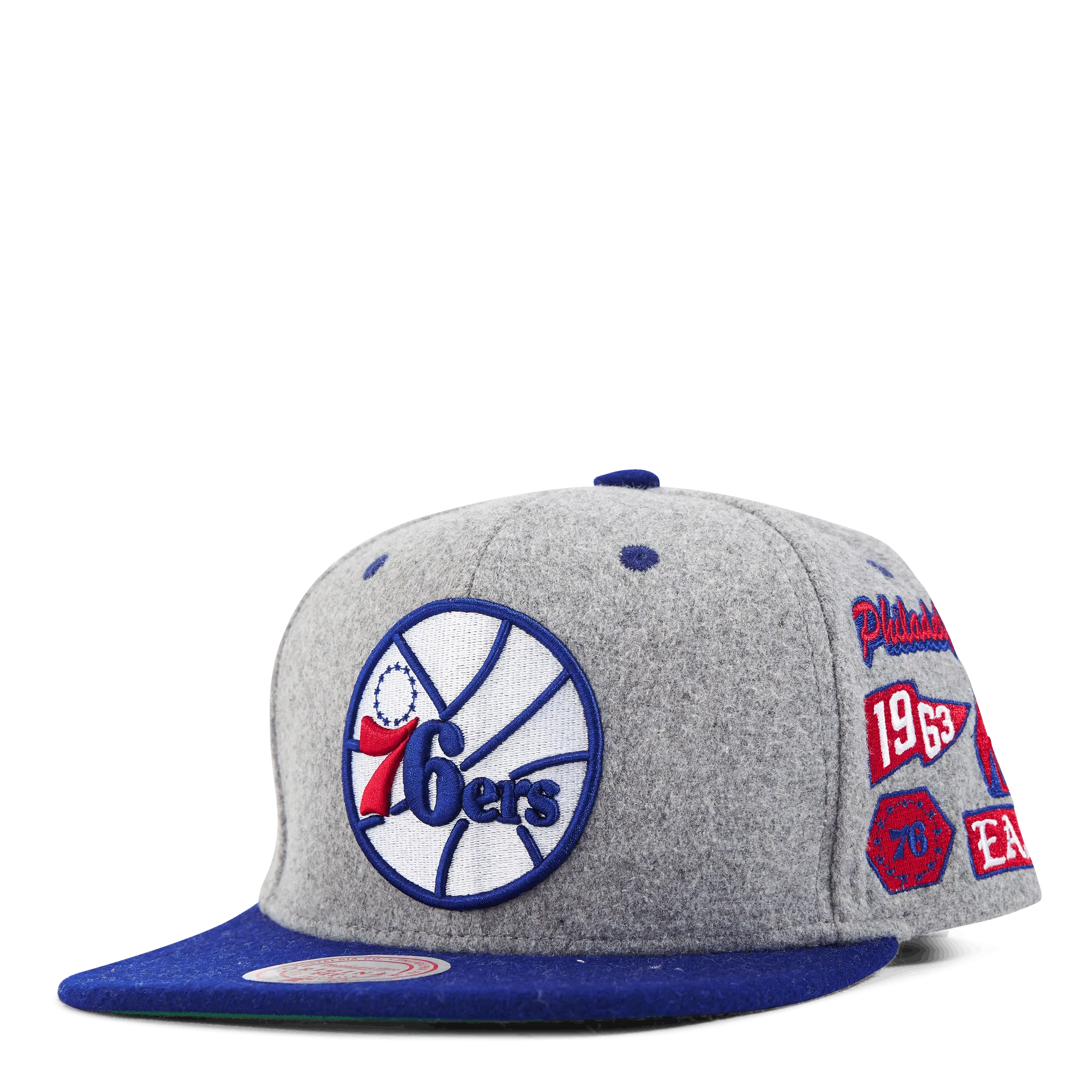 Mitchell & Ness 76ers Melton Patch Snapback HWC