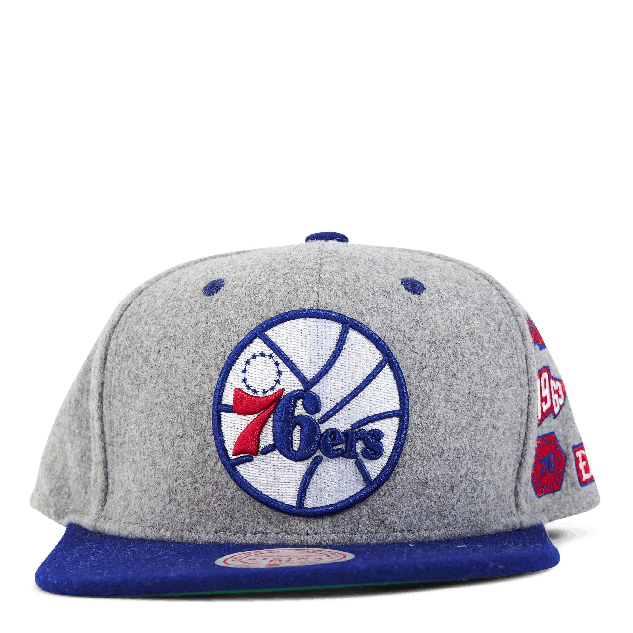Mitchell & Ness 76ers Melton Patch Snapback HWC