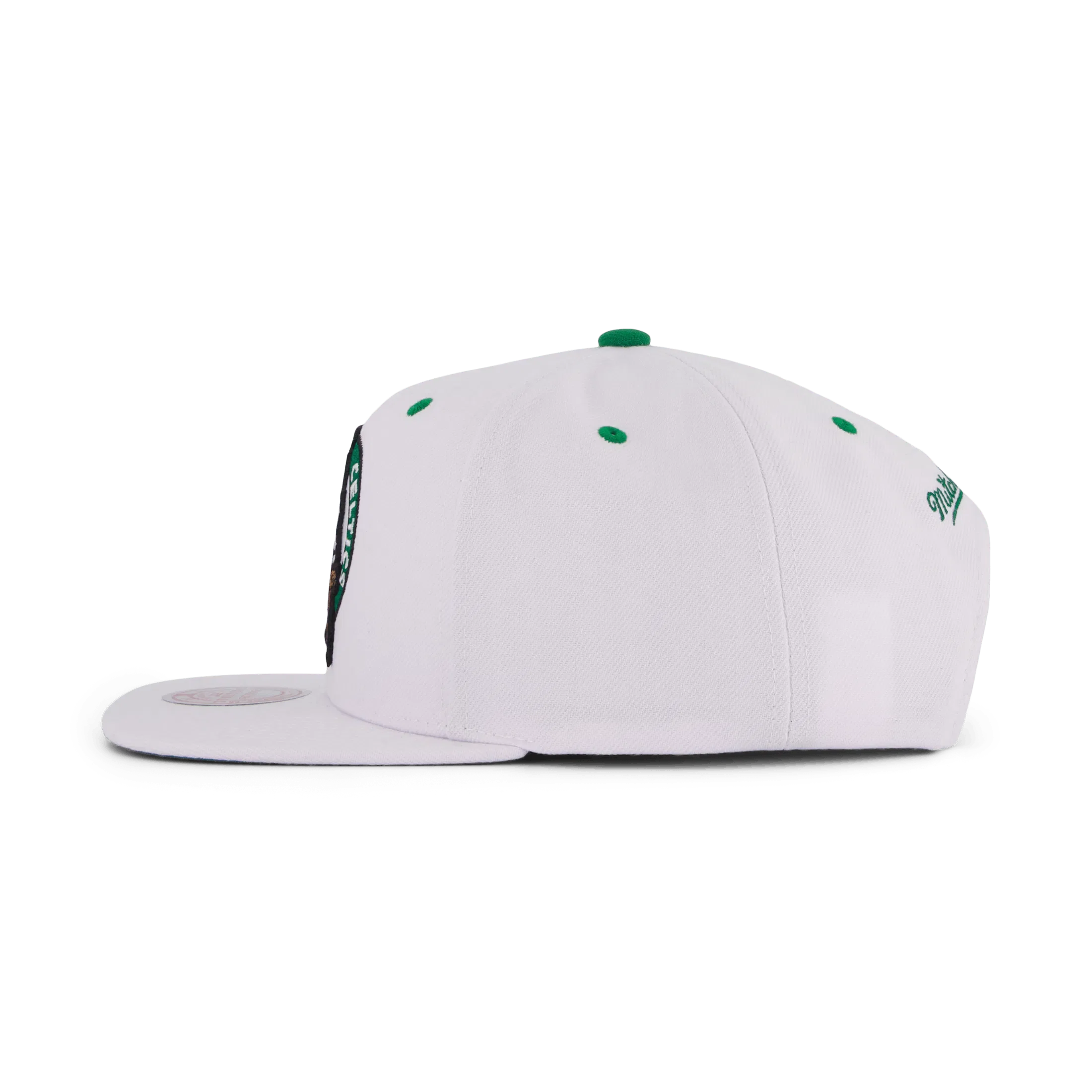 Mitchell & Ness White Team Color Snapback White