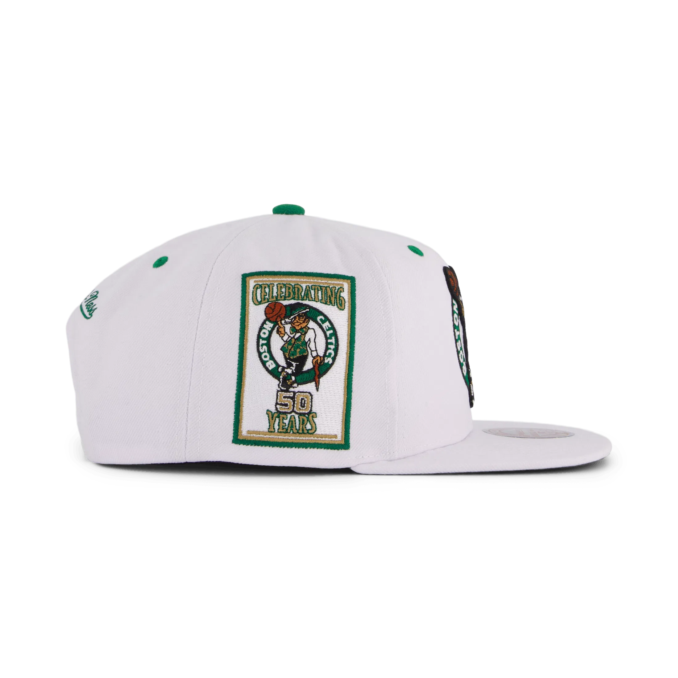 Mitchell & Ness White Team Color Snapback White