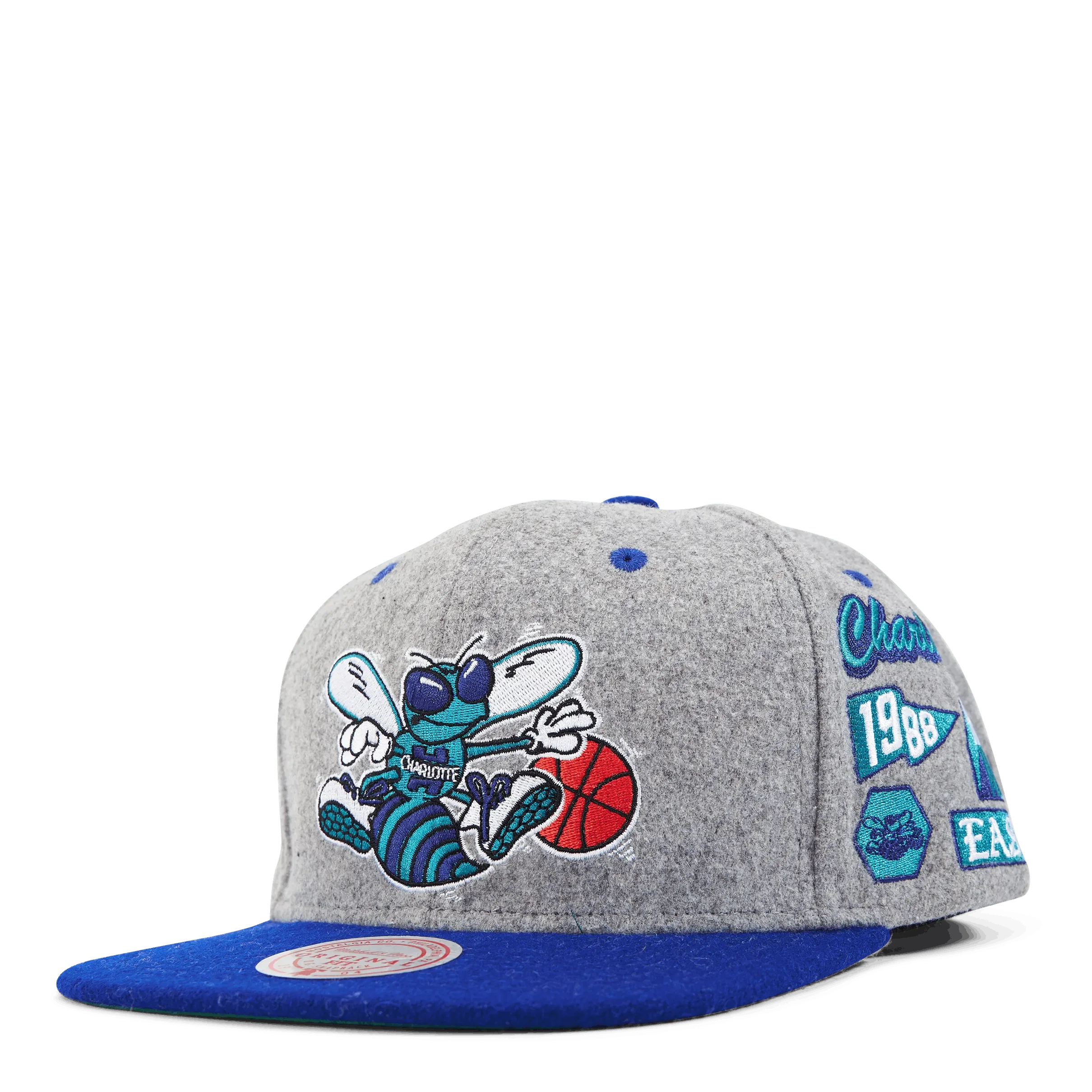 Mitchell & Ness Hornets Melton Patch Snapback HWC