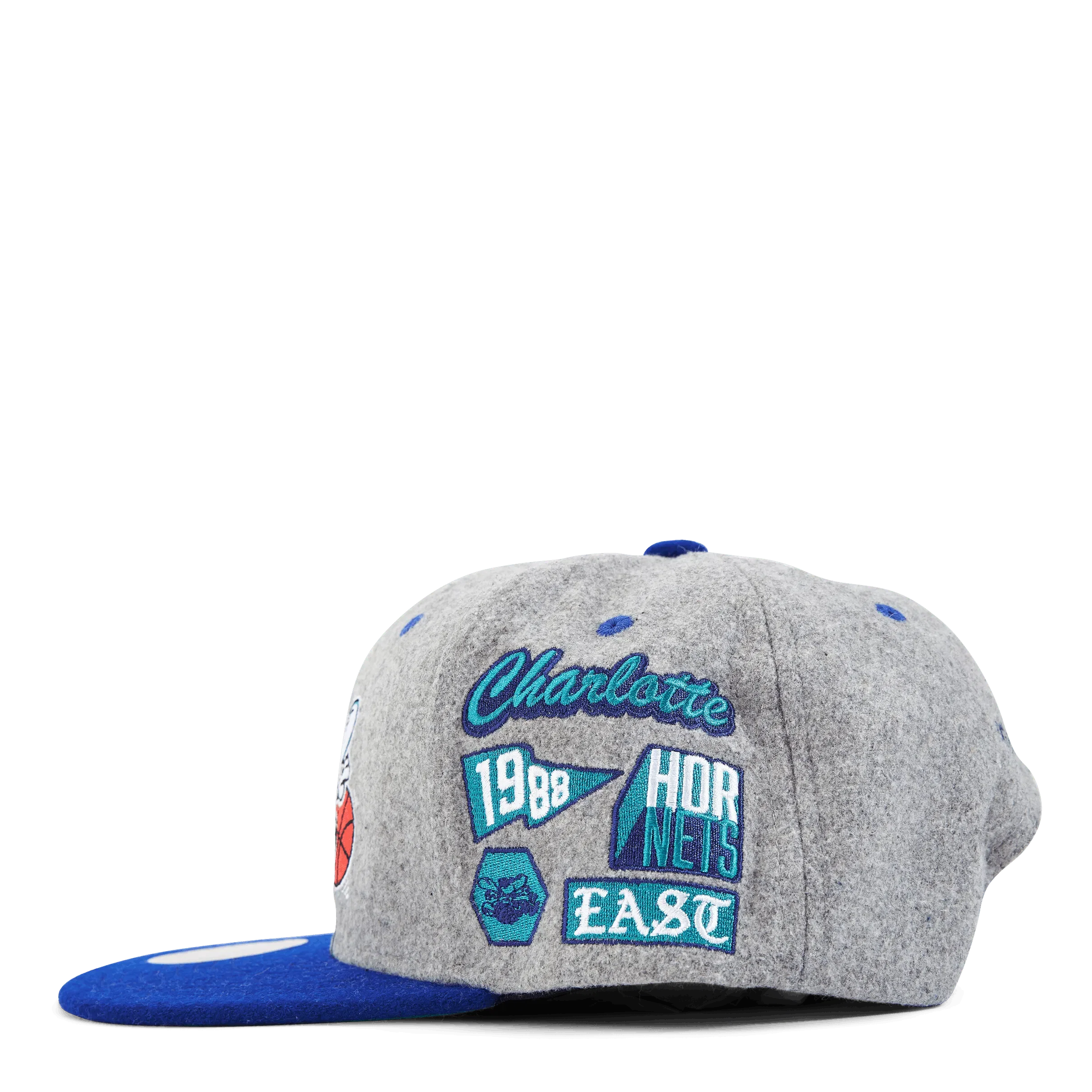 Mitchell & Ness Hornets Melton Patch Snapback HWC