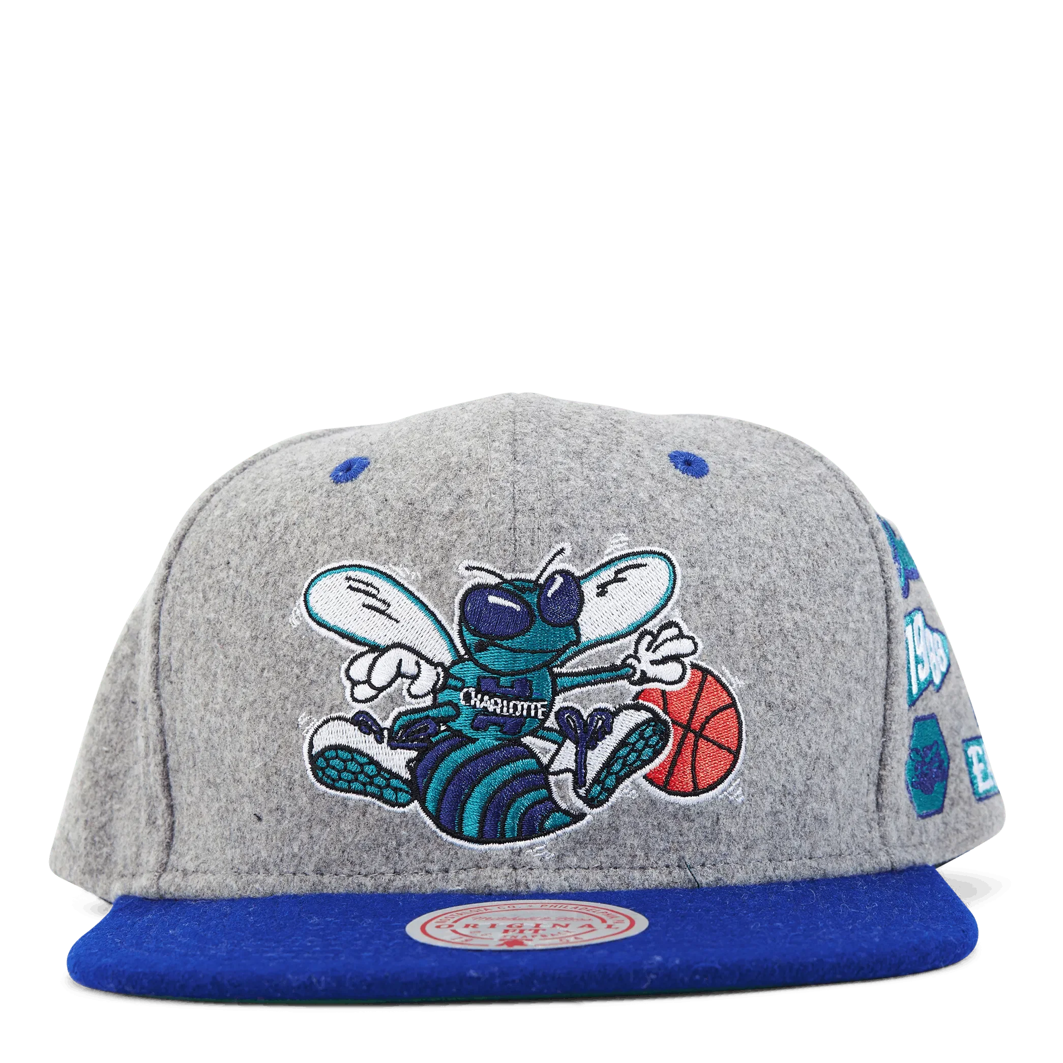 Mitchell & Ness Hornets Melton Patch Snapback HWC