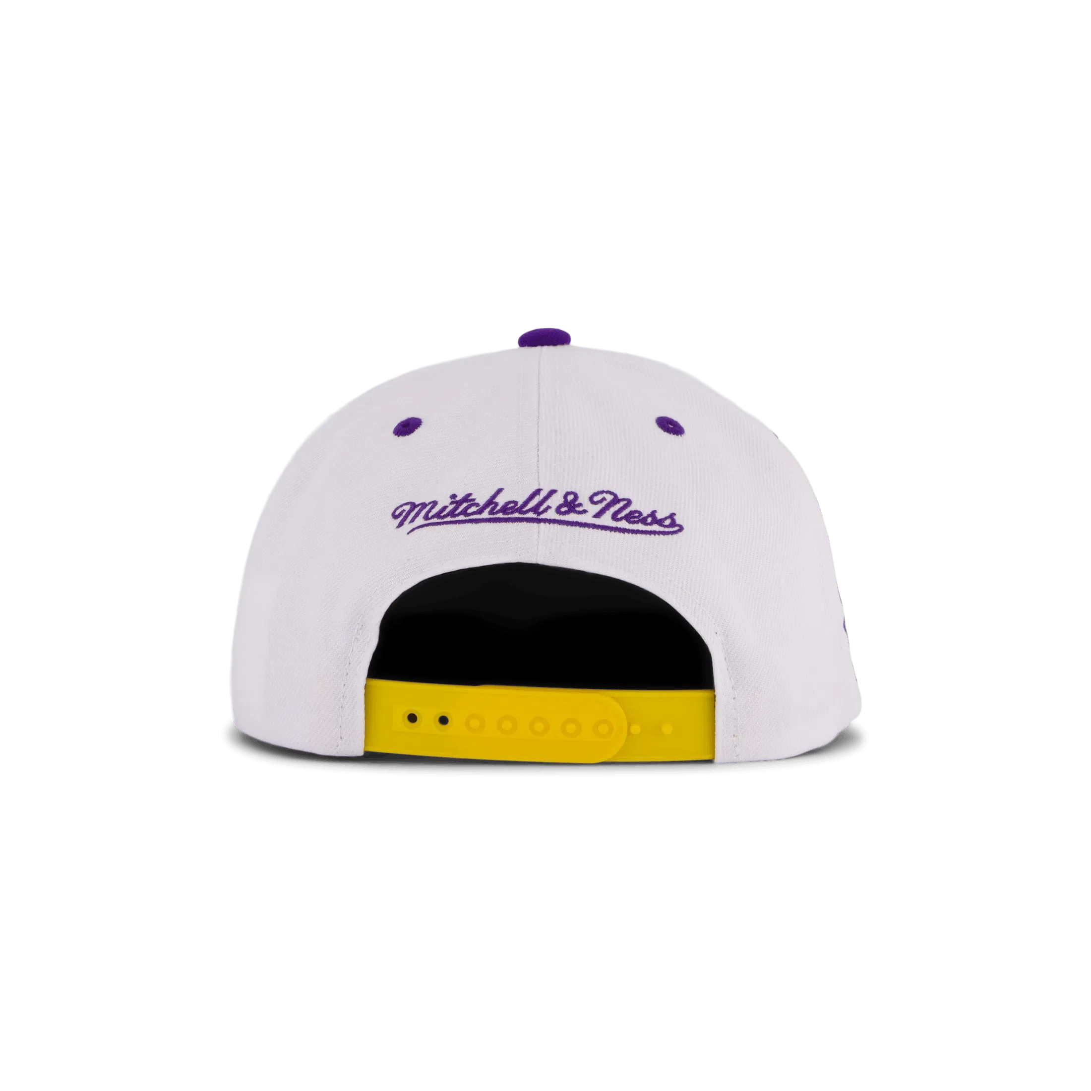 Mitchell & Ness Lakers White Team Color Snapback