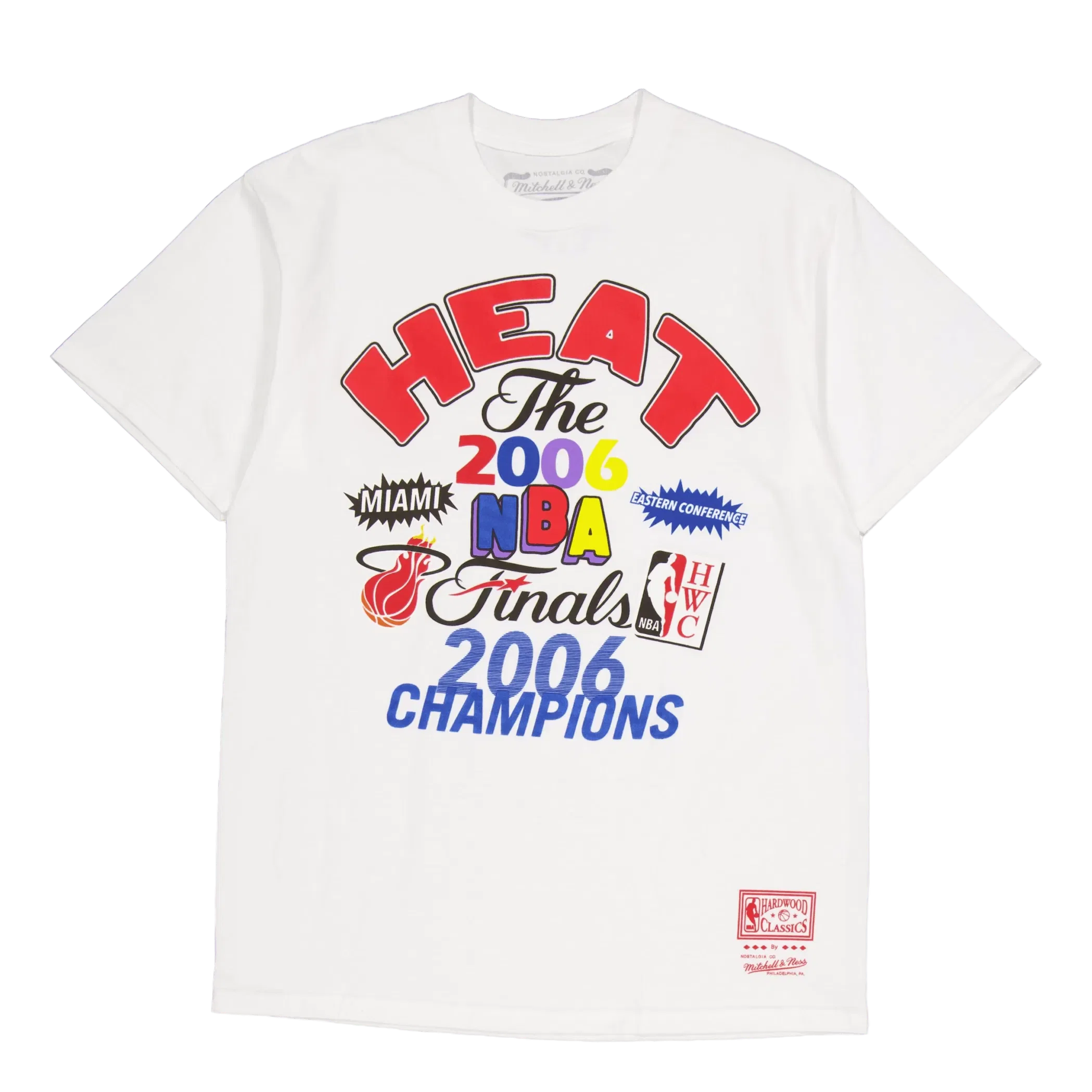 Mitchell & Ness Heat Champs Fest Ss Tee Hwc White