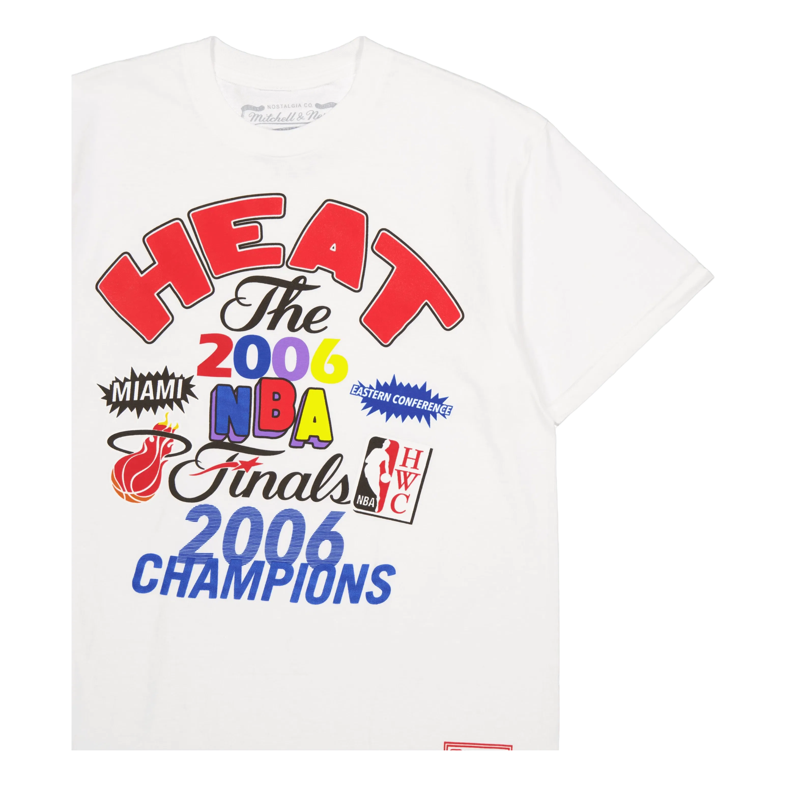 Mitchell & Ness Heat Champs Fest Ss Tee Hwc White