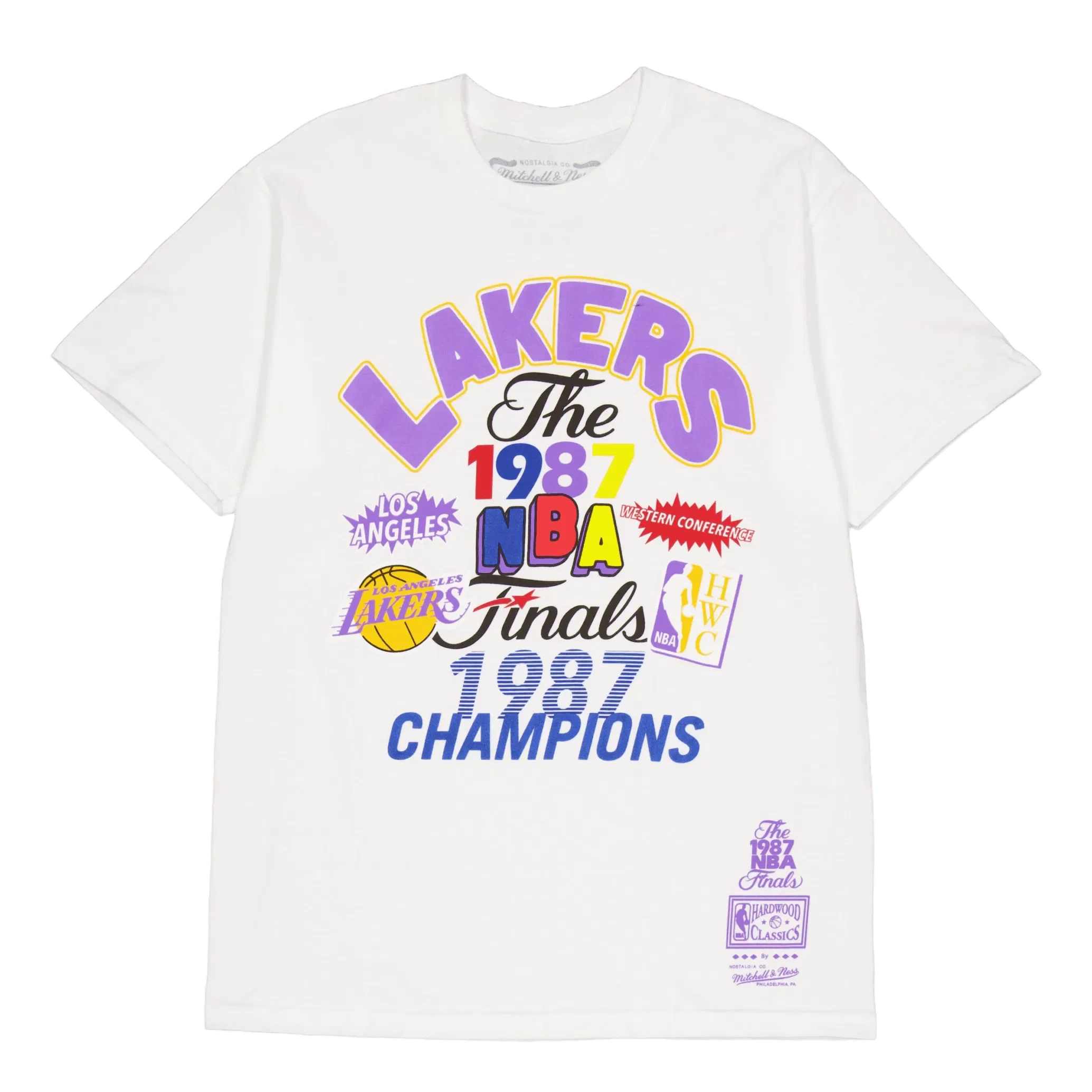 Mitchell & Ness Lakers Champs Fest Ss Tee Hwc White
