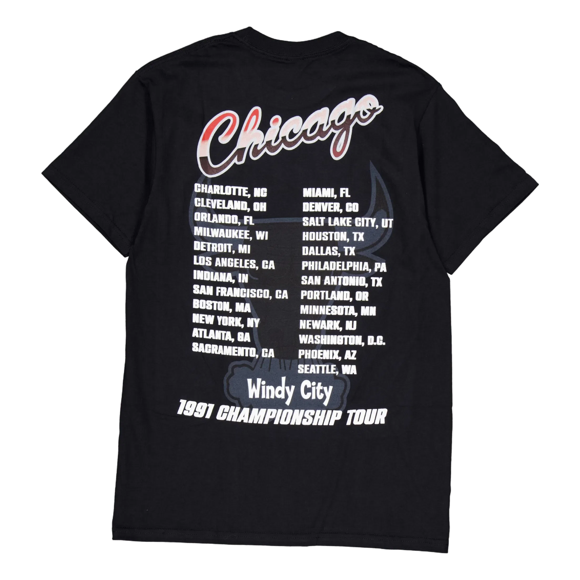 Mitchell & Ness Bulls Rock On Tour Ss Tee Hwc Black