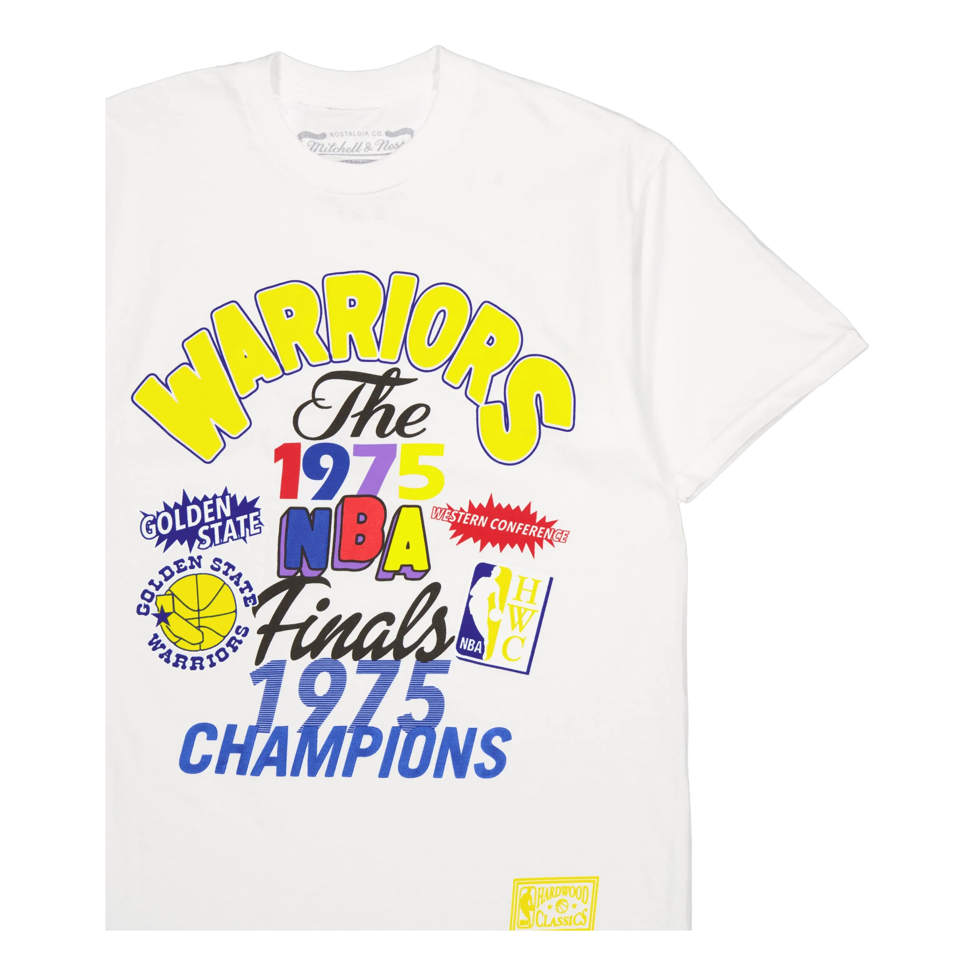 Mitchell & Ness Warriors Champs Fest Ss Tee Hw White