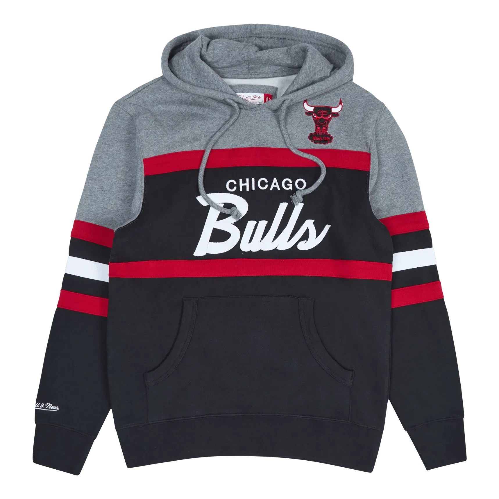 Mitchell & Ness Bulls Head Coach Hoodie