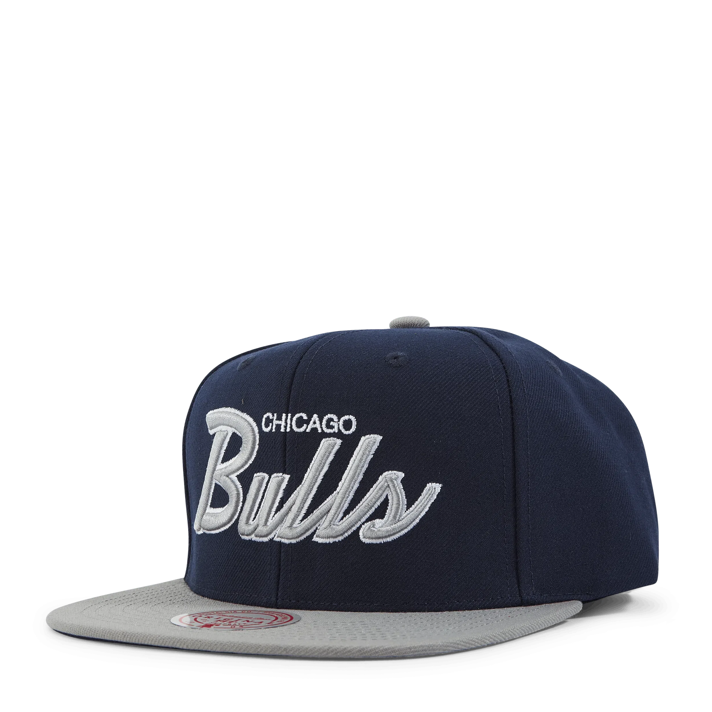 Mitchell & Ness Bulls Navy Spirit Script Snapback