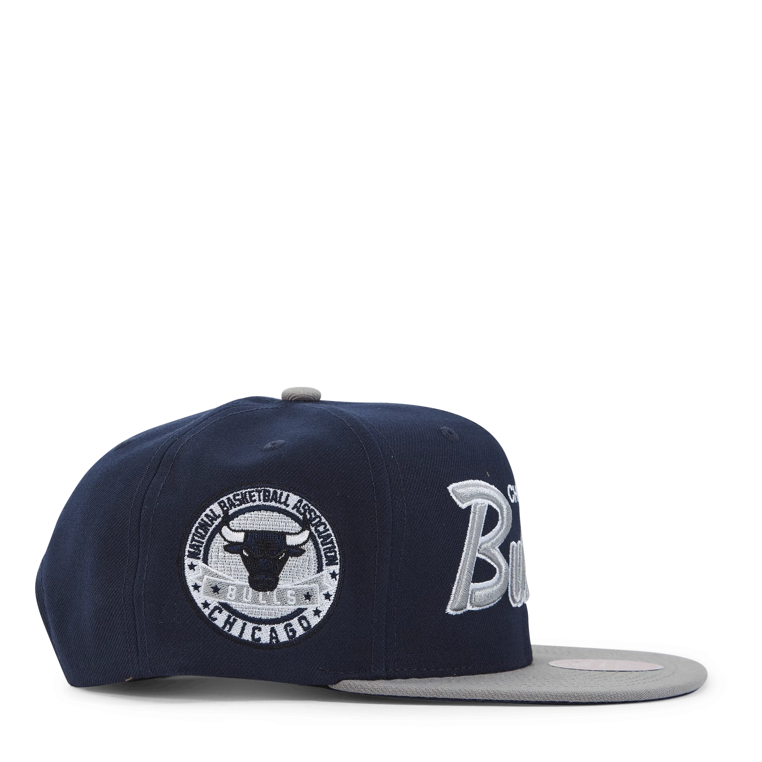 Mitchell & Ness Bulls Navy Spirit Script Snapback