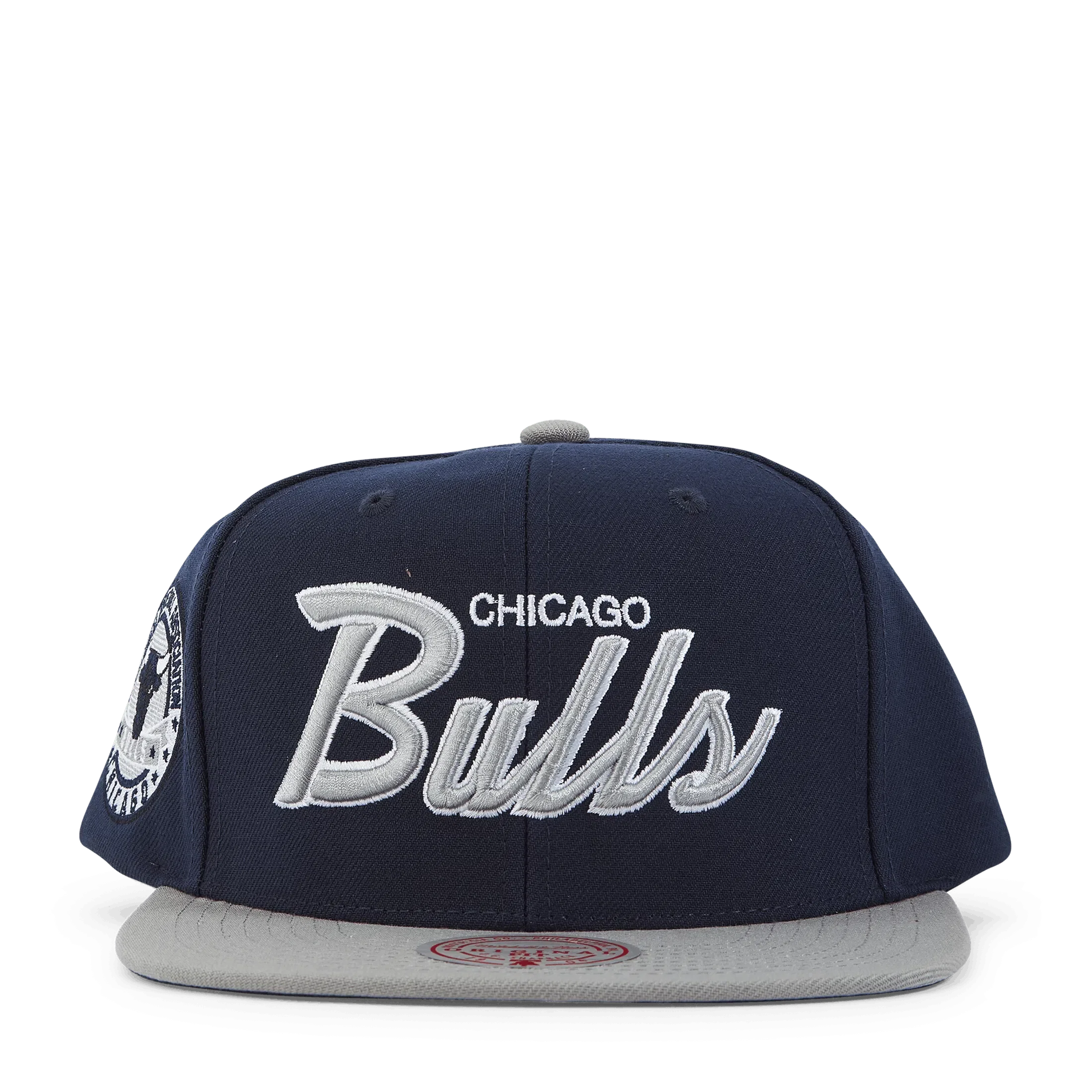 Mitchell & Ness Bulls Navy Spirit Script Snapback