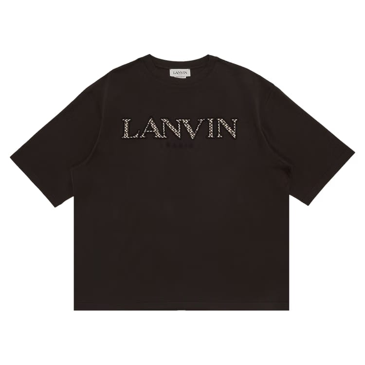 Lanvin Curb Emb T-Shirt Ebony