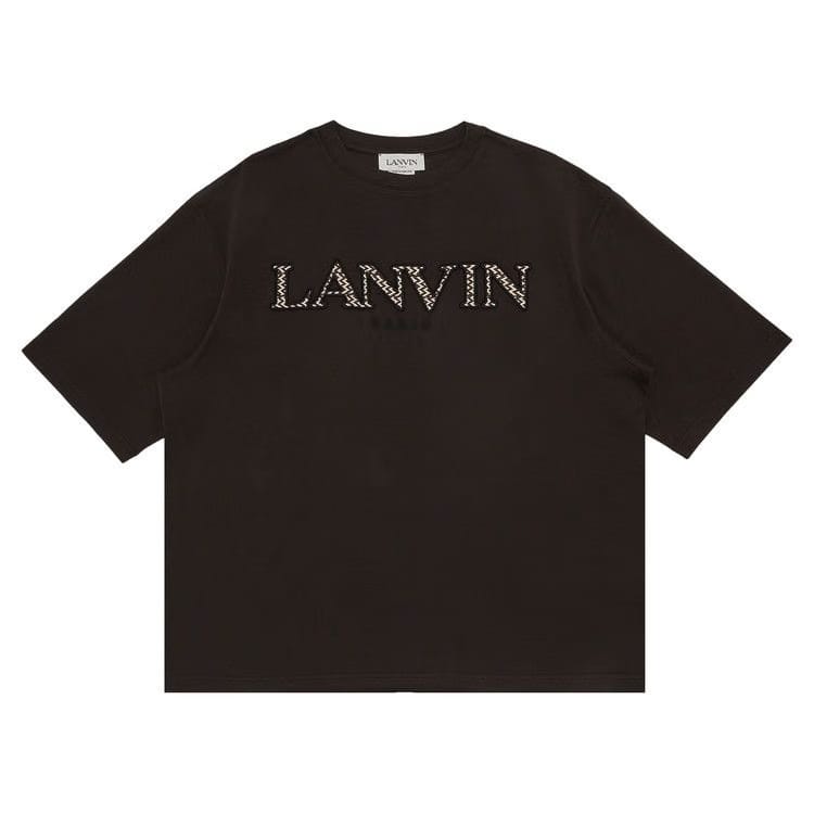 Lanvin Curb Emb T-Shirt Ebony