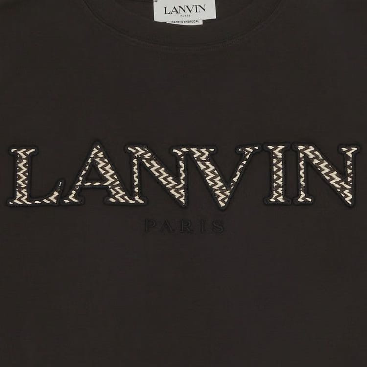 Lanvin Curb Emb T-Shirt Ebony