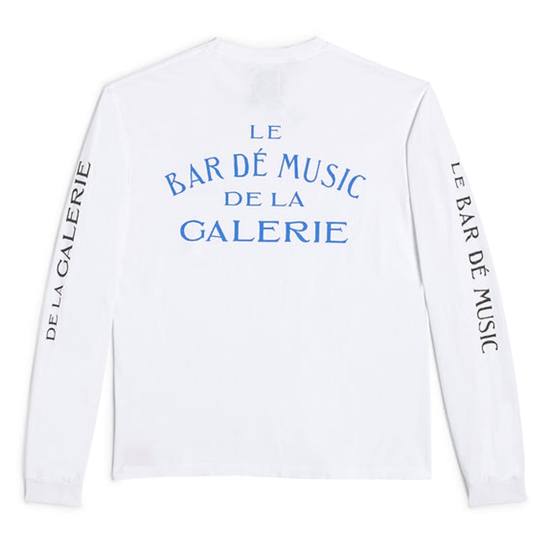 Gallery Dept. Le Bar De Music Long Sleeve T-Shirt White