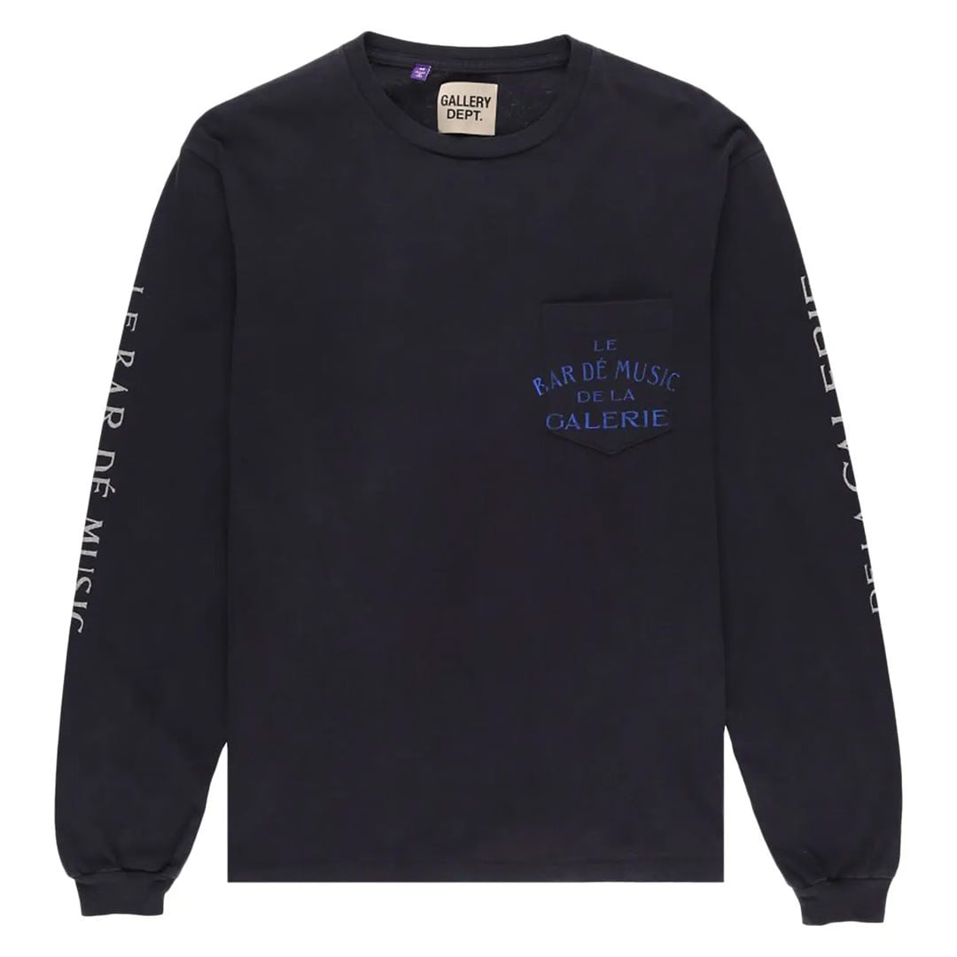 Gallery Dept. Le Bar De Music Long Sleeve T-Shirt Black