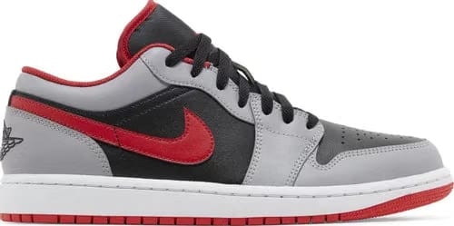 Air Jordan 1 Low Black Cement Grey Fire Red