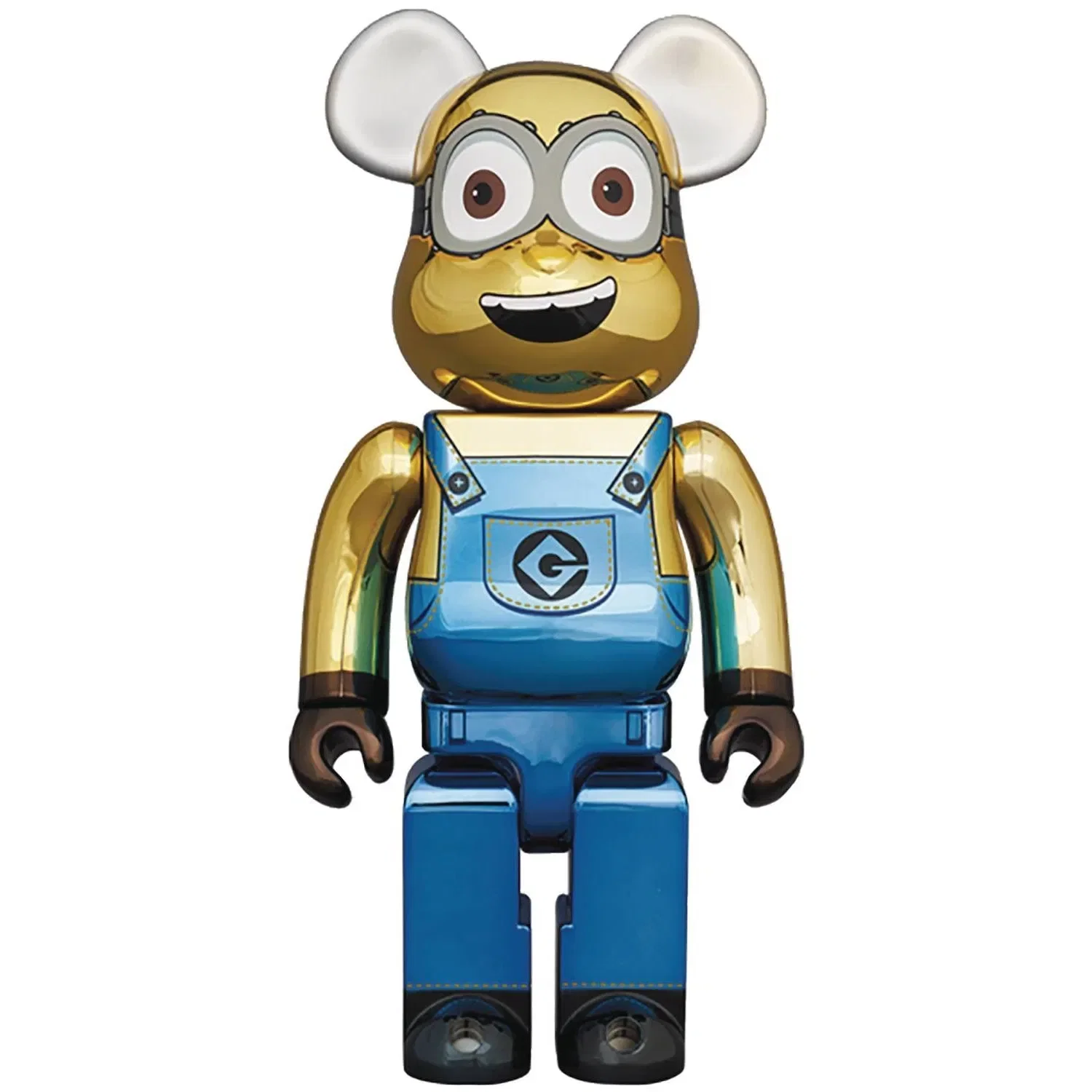 Medicom Japan Minions Dave Chrome Ver 1000% Bearbrick FEB218820I