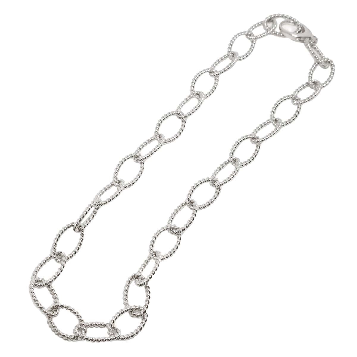 TIFFANY&Co. Twist Chain Necklace 45cm SV 925 Silver Necklace Tiffany 90311467
