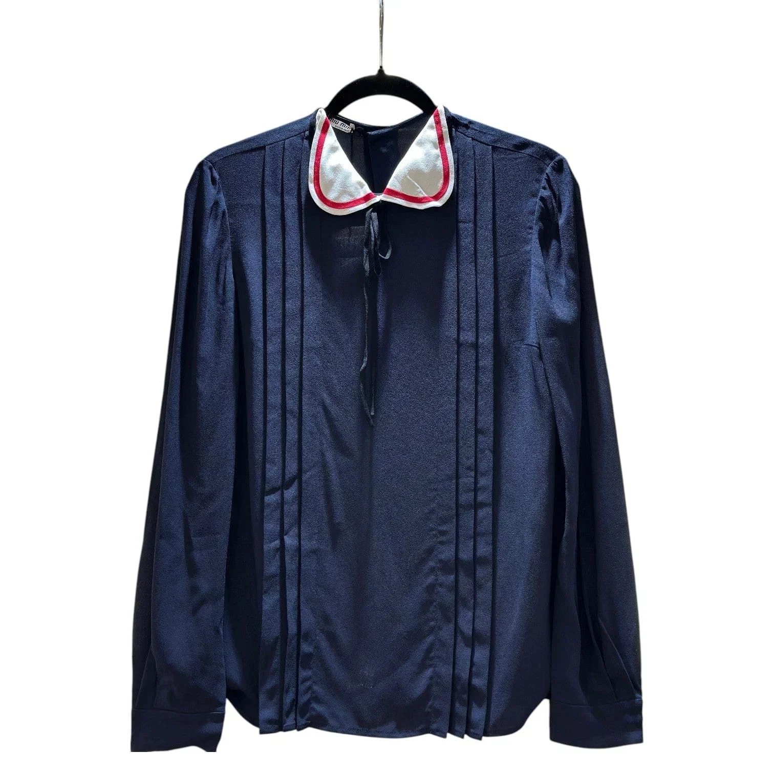 Miu Miu MiuMiu Long Sleeve Shirt Navy - Size 38