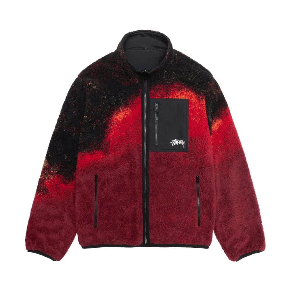 Stussy Sherpa Reversible Jacket Lava