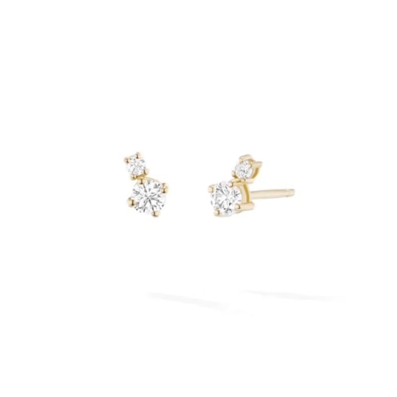 Melissa Kaye 18K Gold Stella Double Stud Earring - E2417A