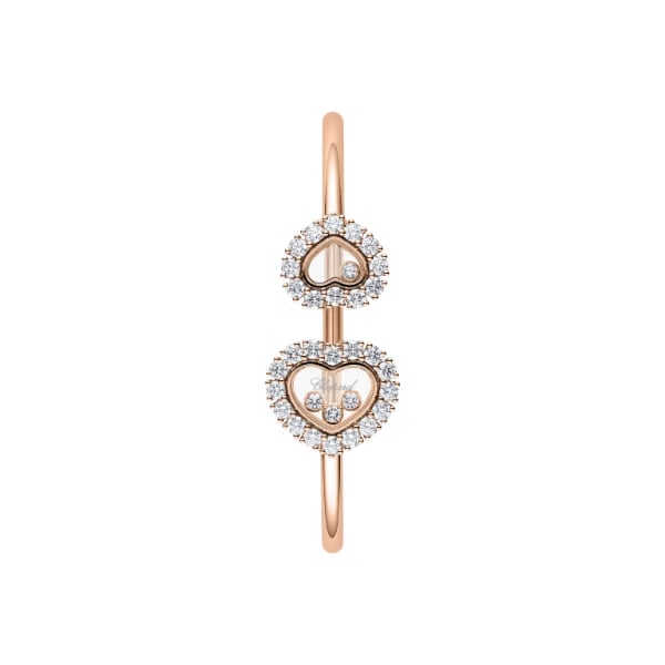 Chopard 18k Rose Gold Happy Diamonds Bangle Bracelet - 85A615-5000