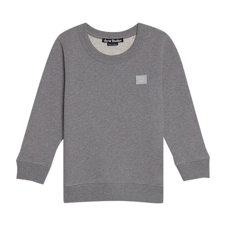 Acne Studios Kids Crewneck Sweatshirt Light Grey Melabge