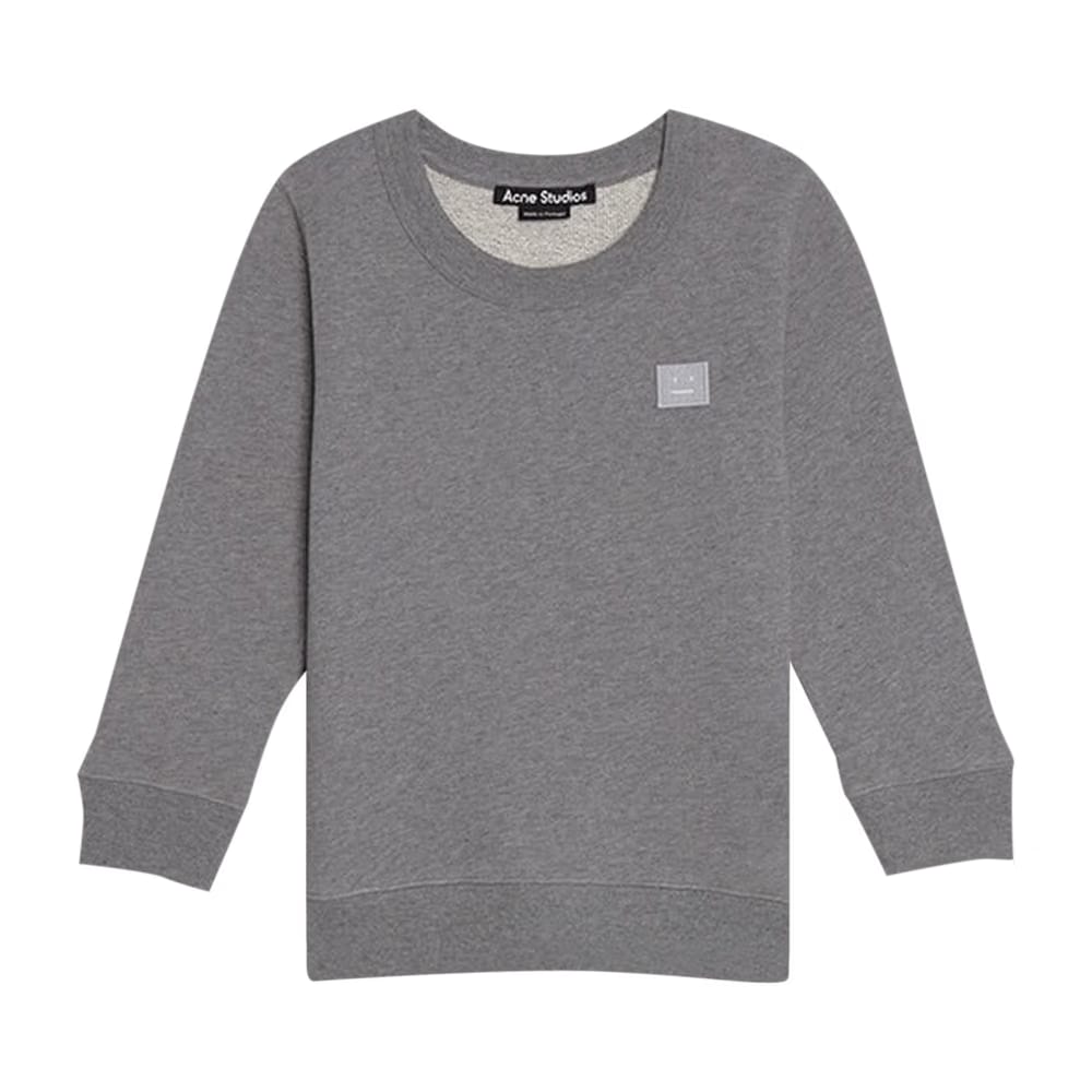 Acne Studios Kids Crewneck Sweatshirt Light Grey Melabge