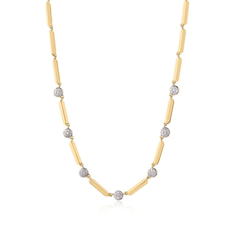 Phillips House 14K Yellow Gold 7 Station Micro Infinity Necklace - N1761DY