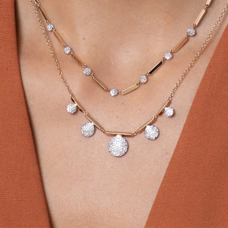 Phillips House 14K Yellow Gold 7 Station Micro Infinity Necklace - N1761DY
