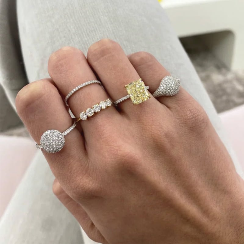 Phillips House 14K Yellow Gold 0.54ct Diamond Infinity Ring - R1718DY