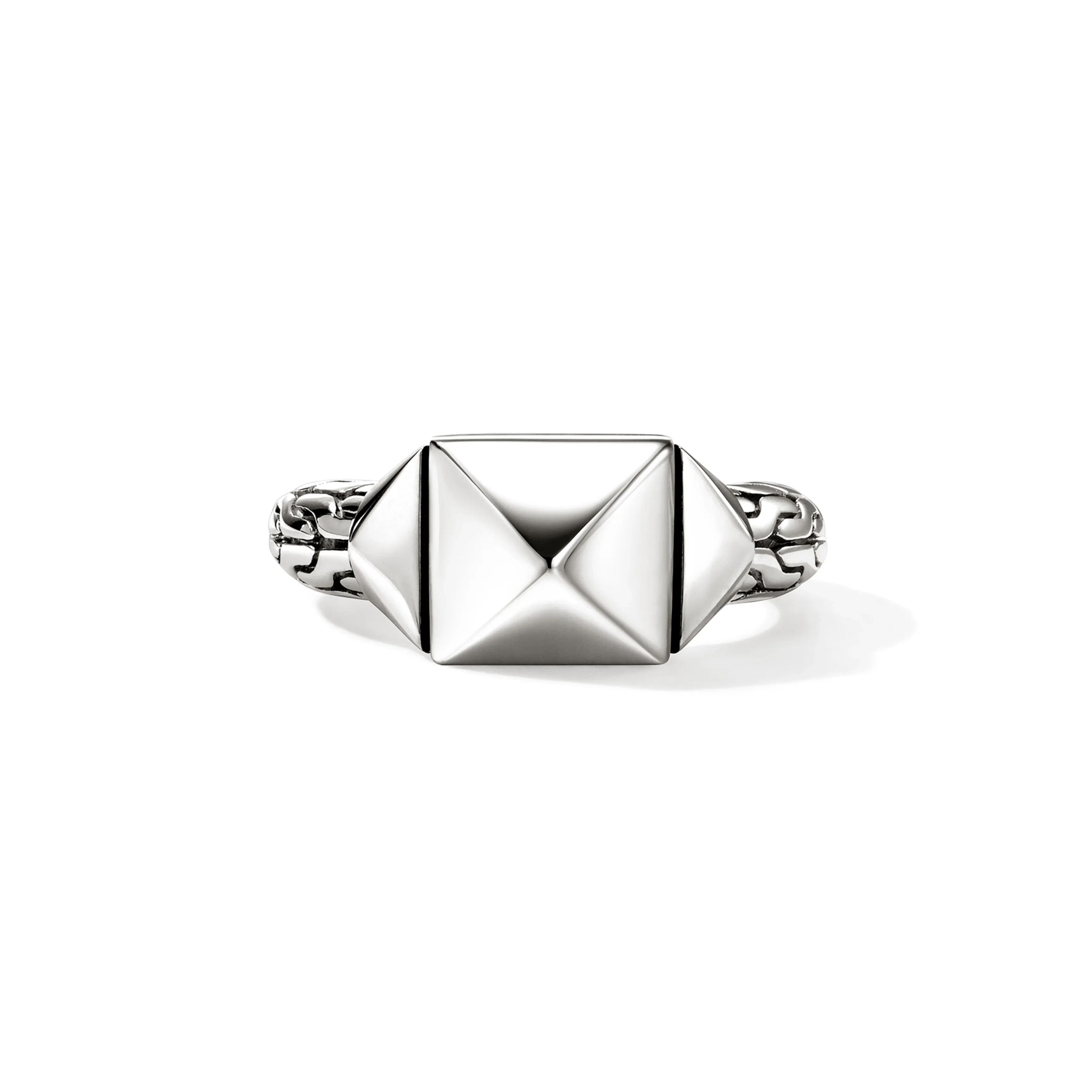 John Hardy Icon Stud Sterling Silver Pyramidal Ring, 9mm