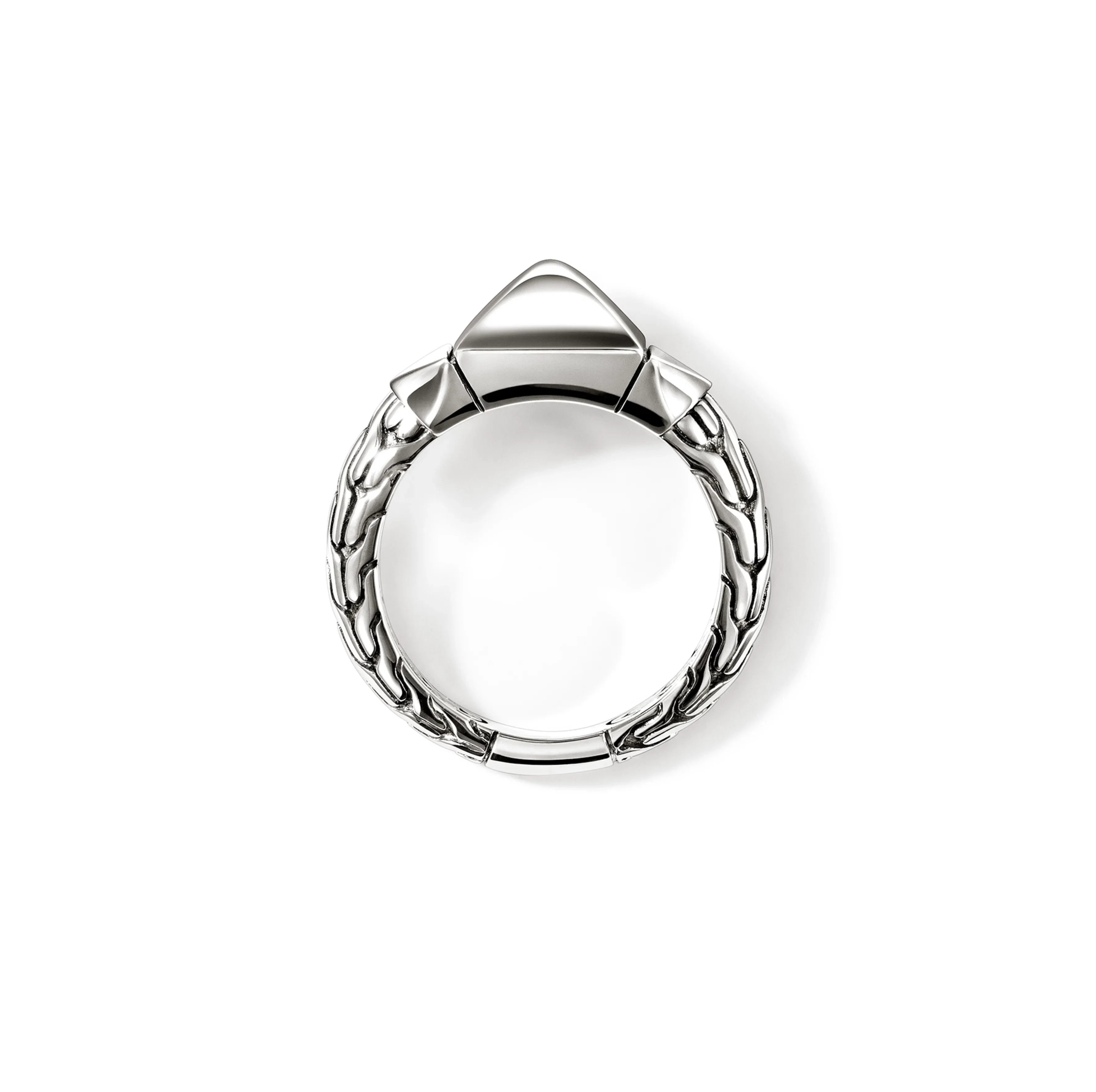 John Hardy Icon Stud Sterling Silver Pyramidal Ring, 9mm