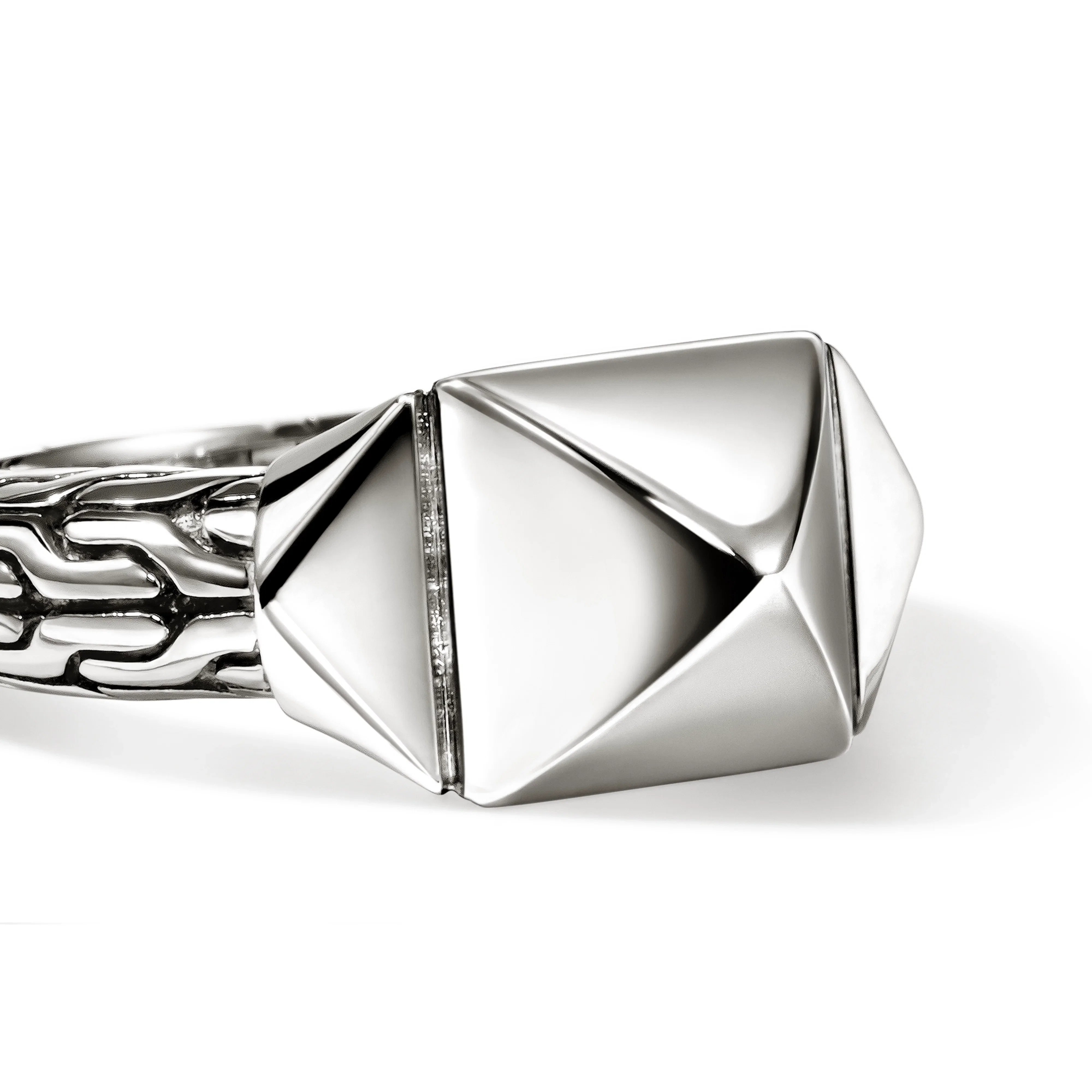 John Hardy Icon Stud Sterling Silver Pyramidal Ring, 9mm