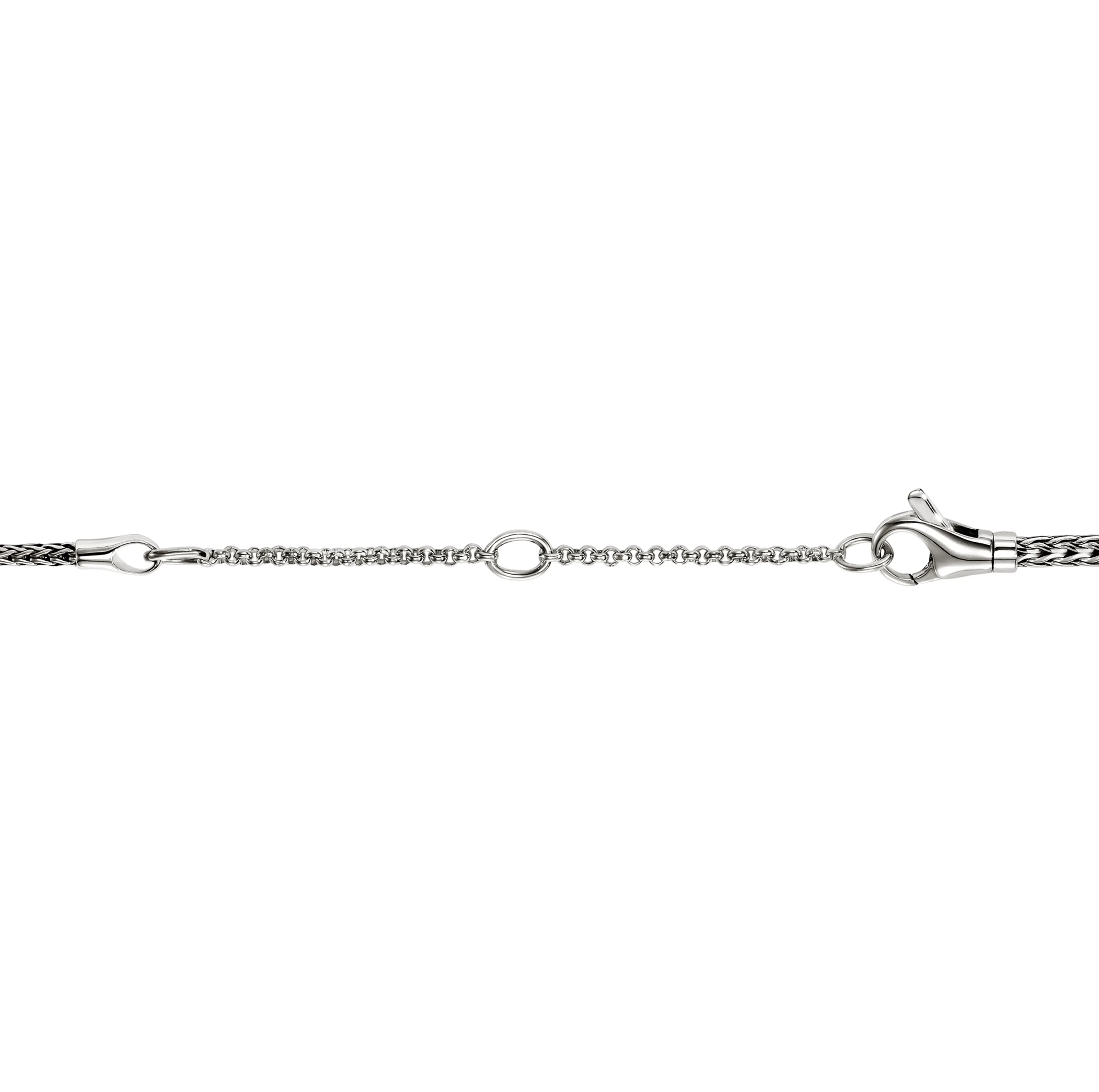 John Hardy Icon Stud Sterling Silver Diamond Pendant Necklace