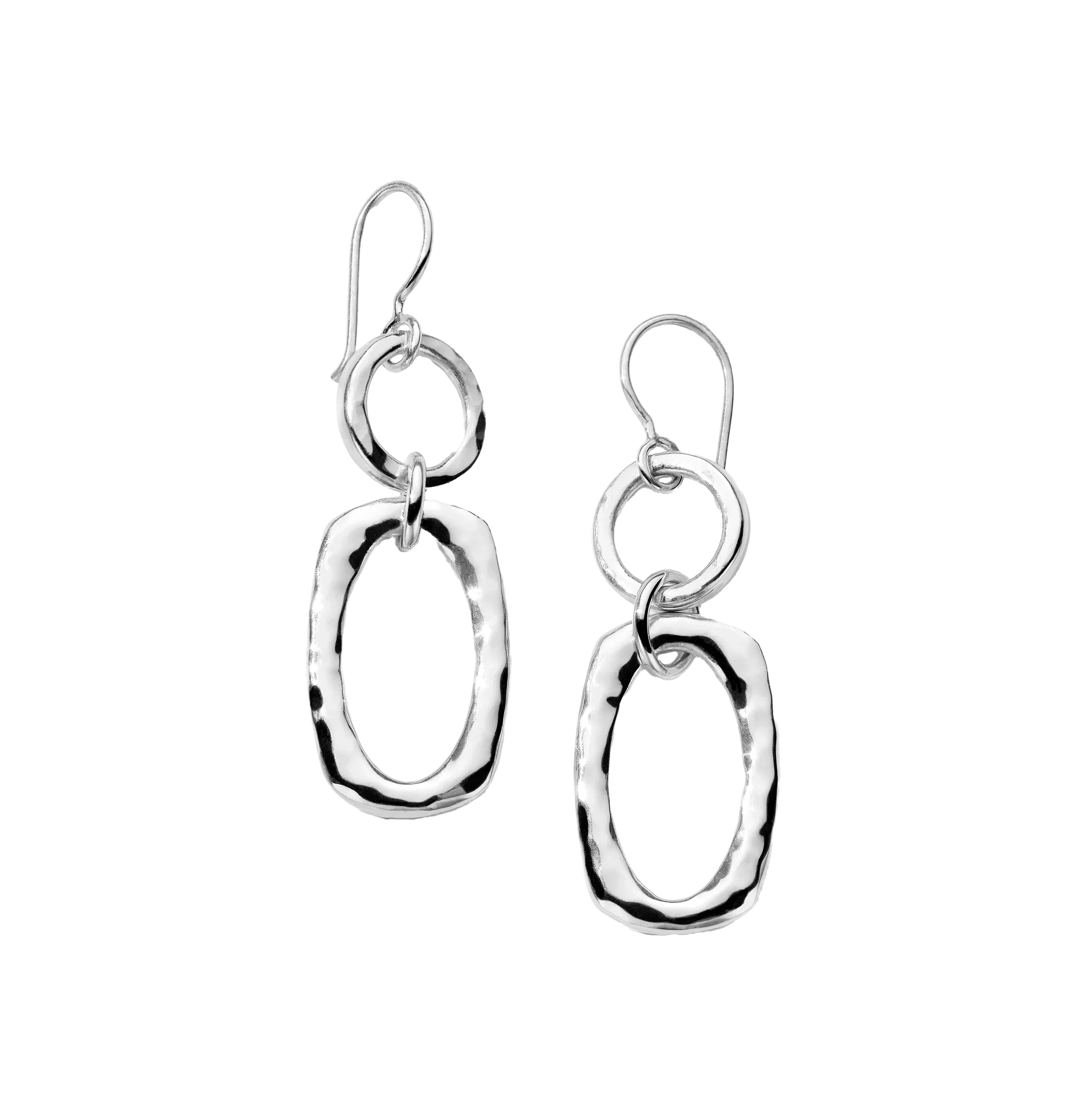 IPPOLITA Classico Sterling Silver Double Circle Doorknocker Drop Earrings