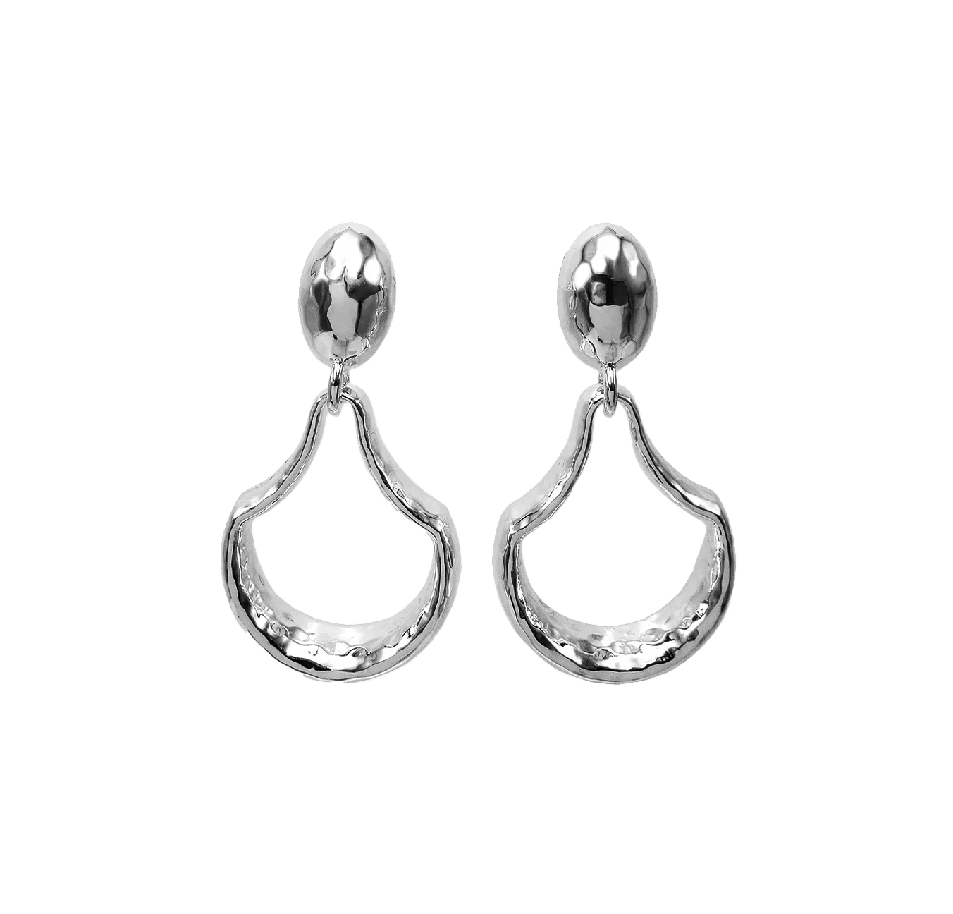IPPOLITA Classico Sterling Silver Sculpted Doorknocker Drop Earrings