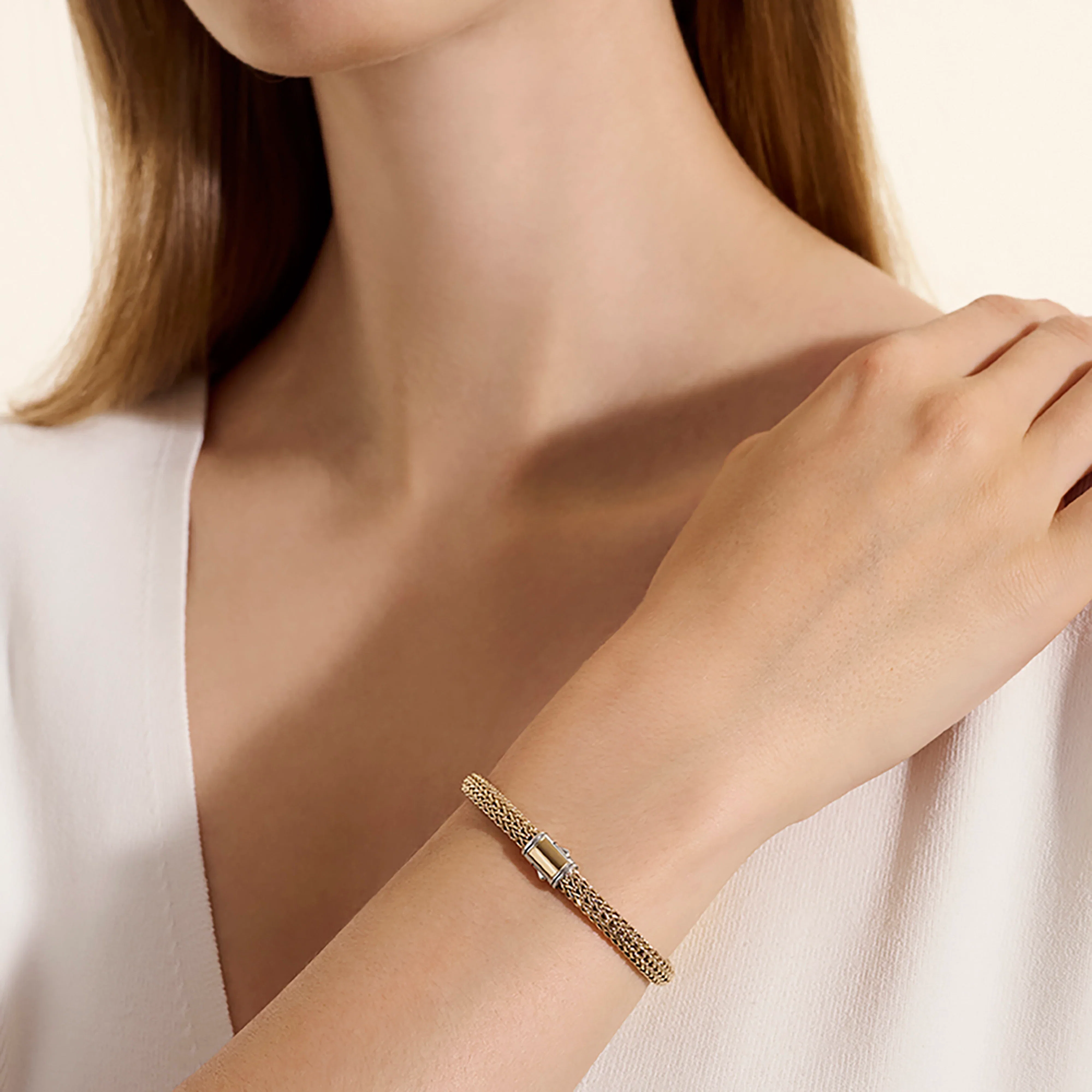 John Hardy Icon Mixed Metals Reversible Chain Bracelet, 5mm