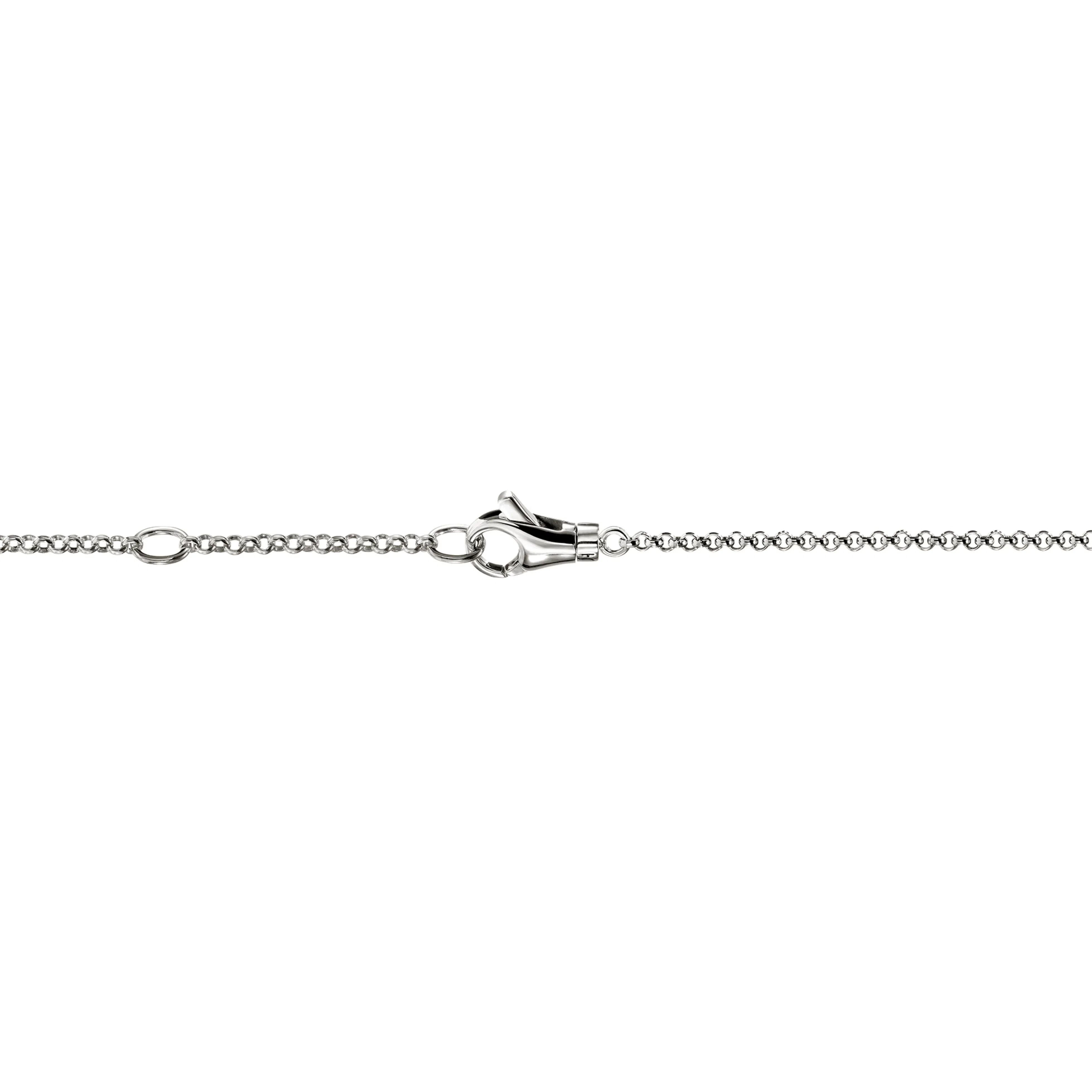 John Hardy Spear Sterling Silver Station Necklace with Diamonds