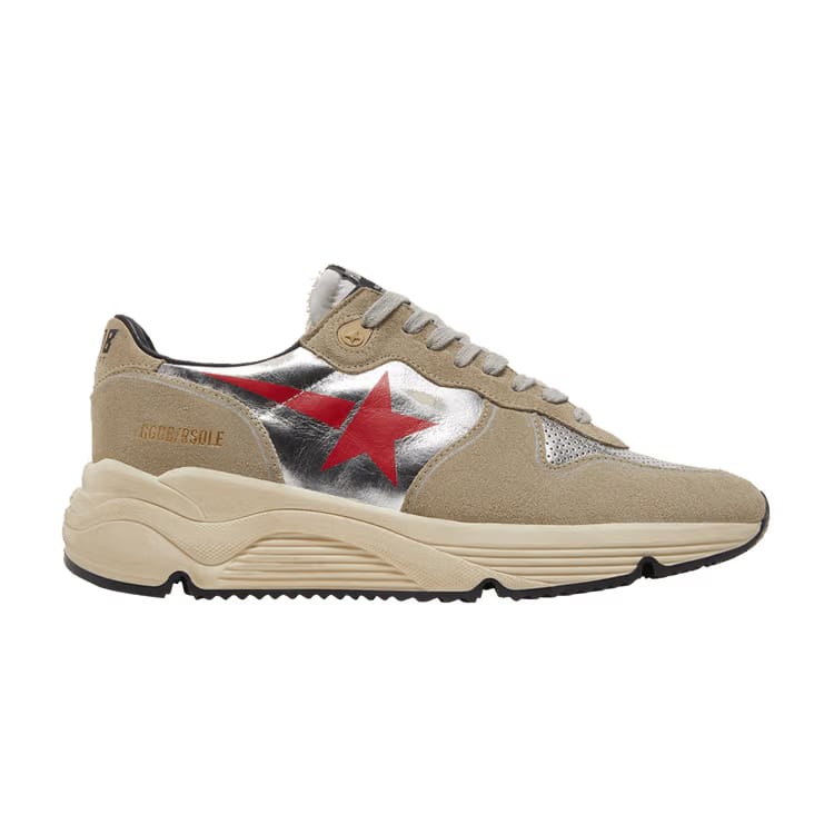 Golden Goose Running Sole Silver Ice Grey