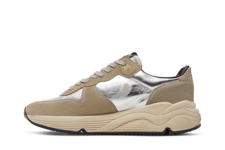 Golden Goose Running Sole Silver Ice Grey