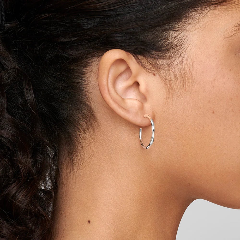 IPPOLITA Classico Small Thin Squiggle Hoop Earrings