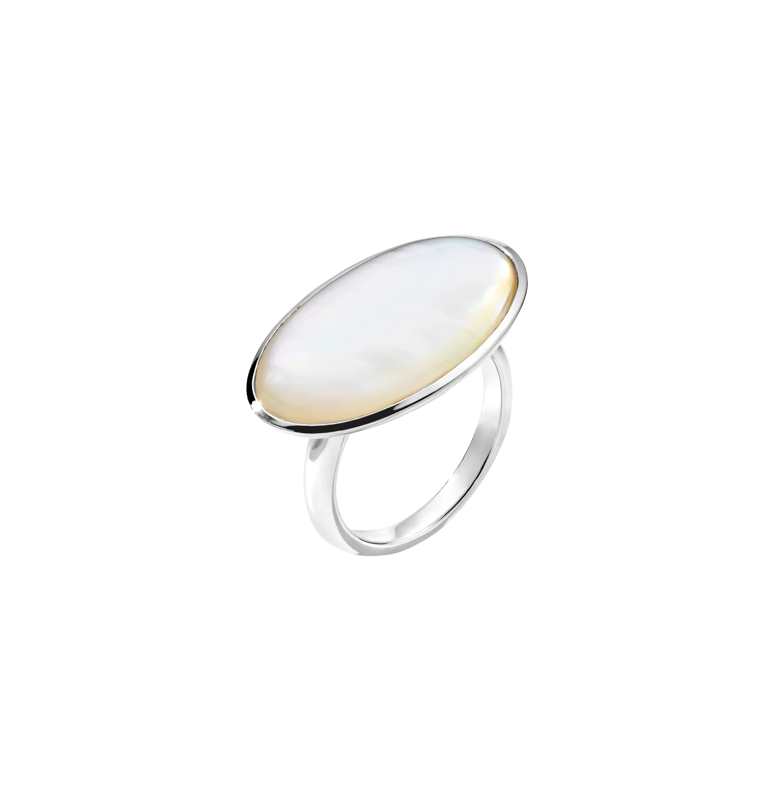 IPPOLITA Polished Rock Candy Large Oval Ring in Mother-of-Pearl