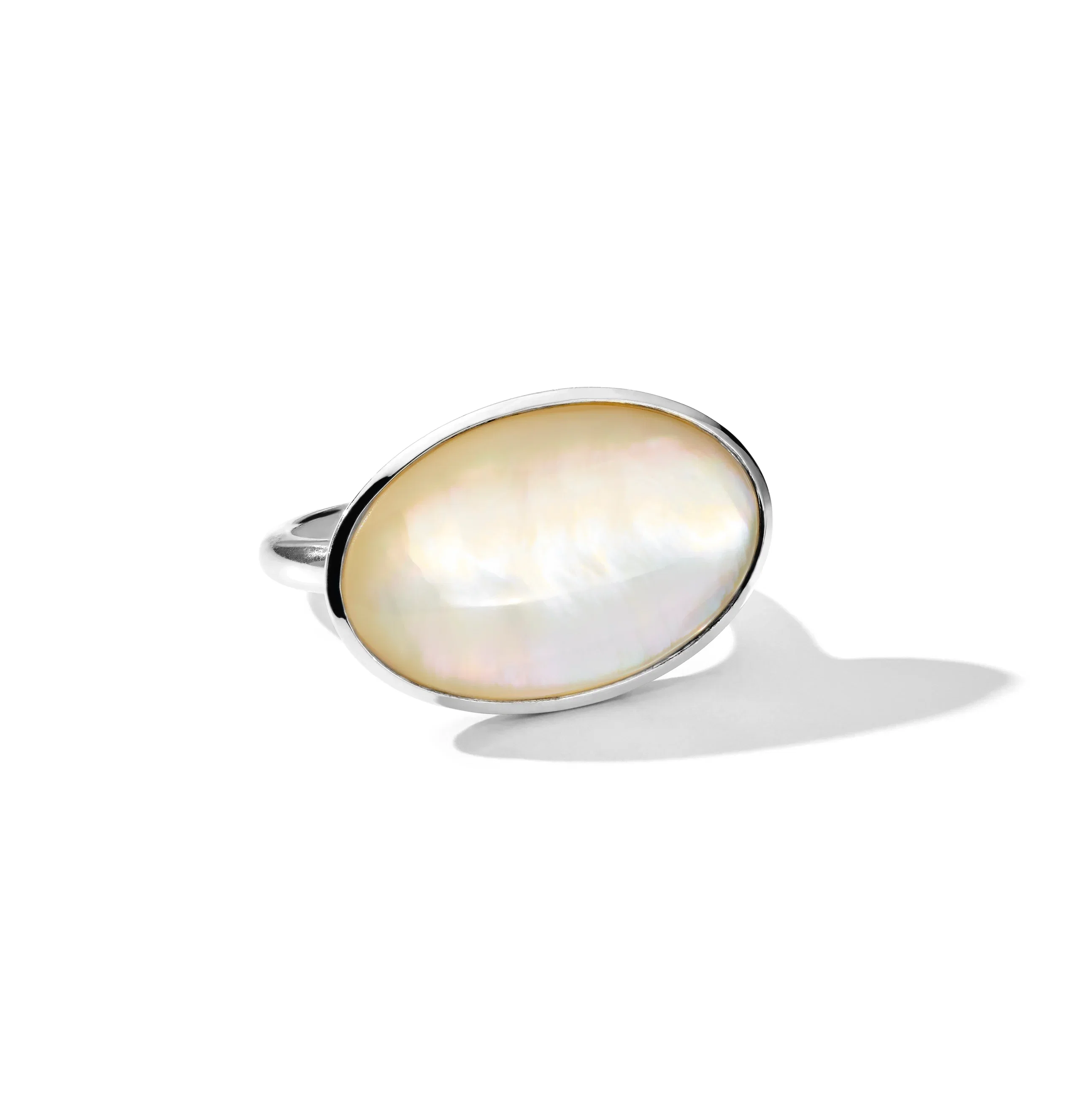 IPPOLITA Polished Rock Candy Large Oval Ring in Mother-of-Pearl