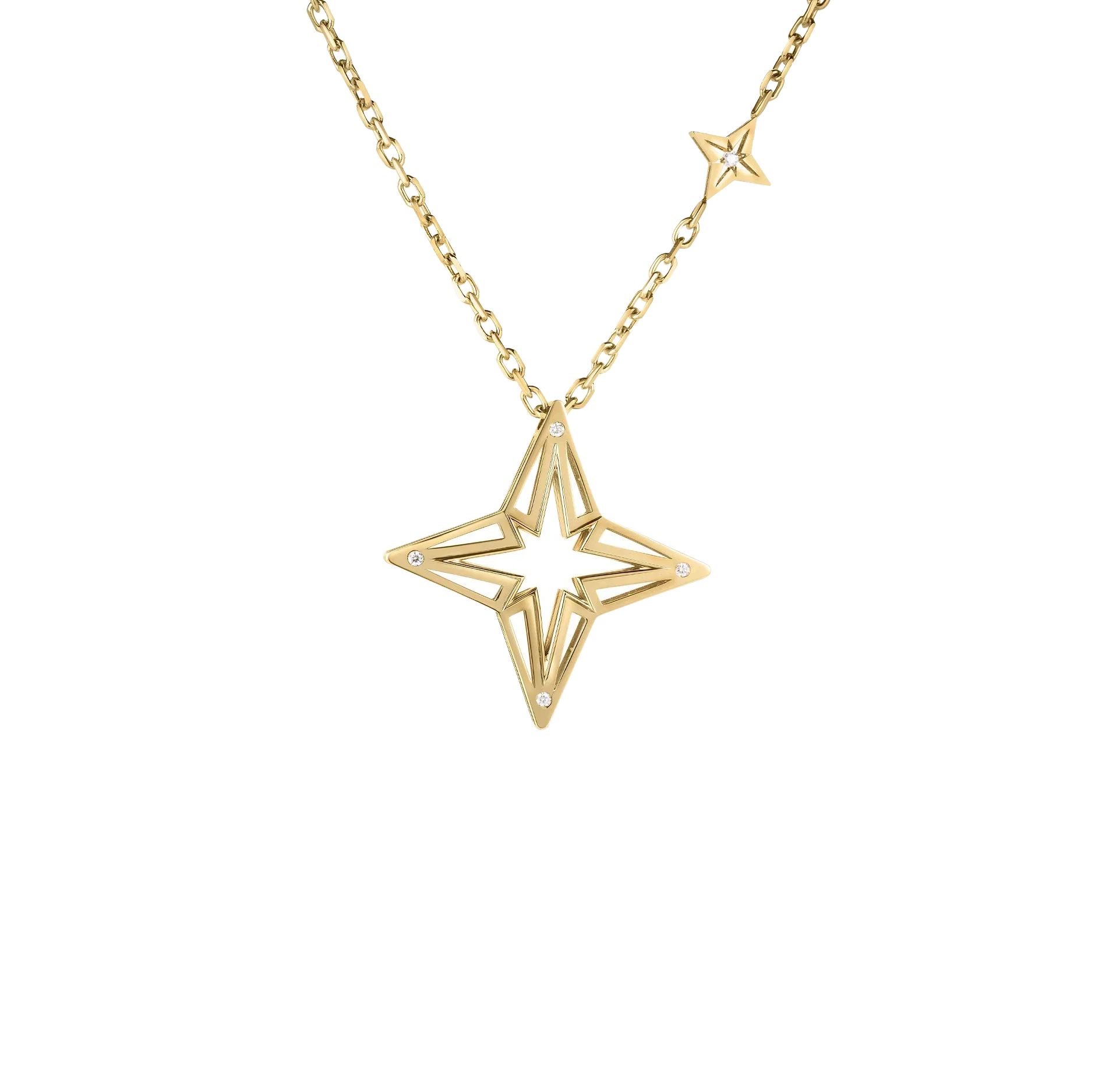 Roberto Coin Princess Star Yellow Gold Star Necklace